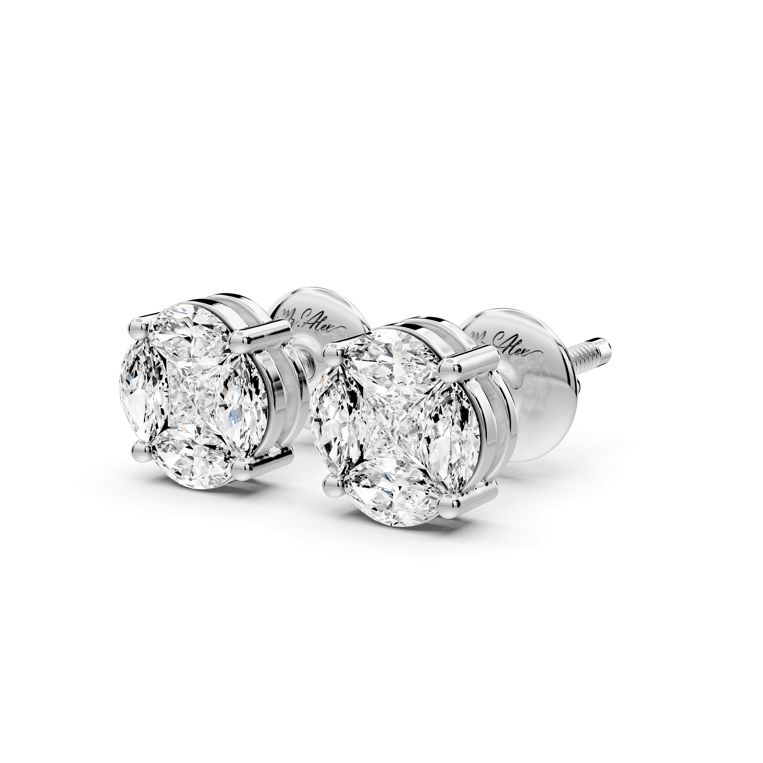 Isla Earrings White Gold - Mr. Alex Jewelry