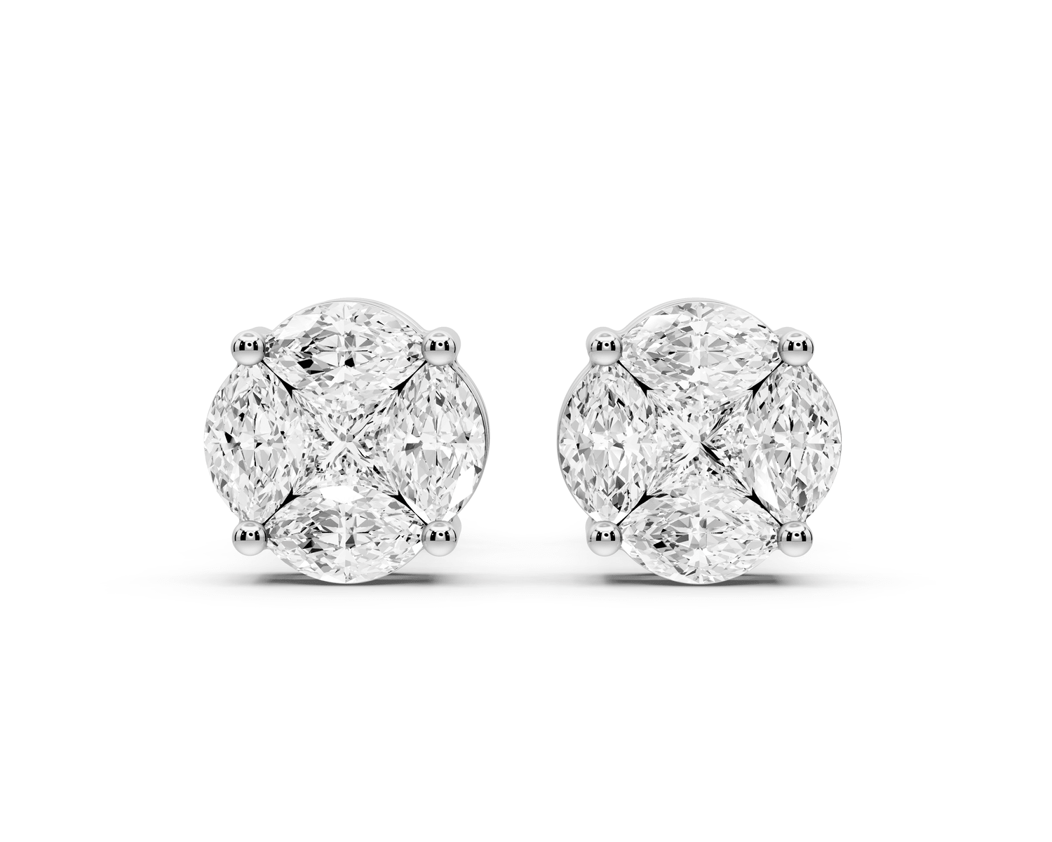 Isla Earrings White Gold - Mr. Alex Jewelry