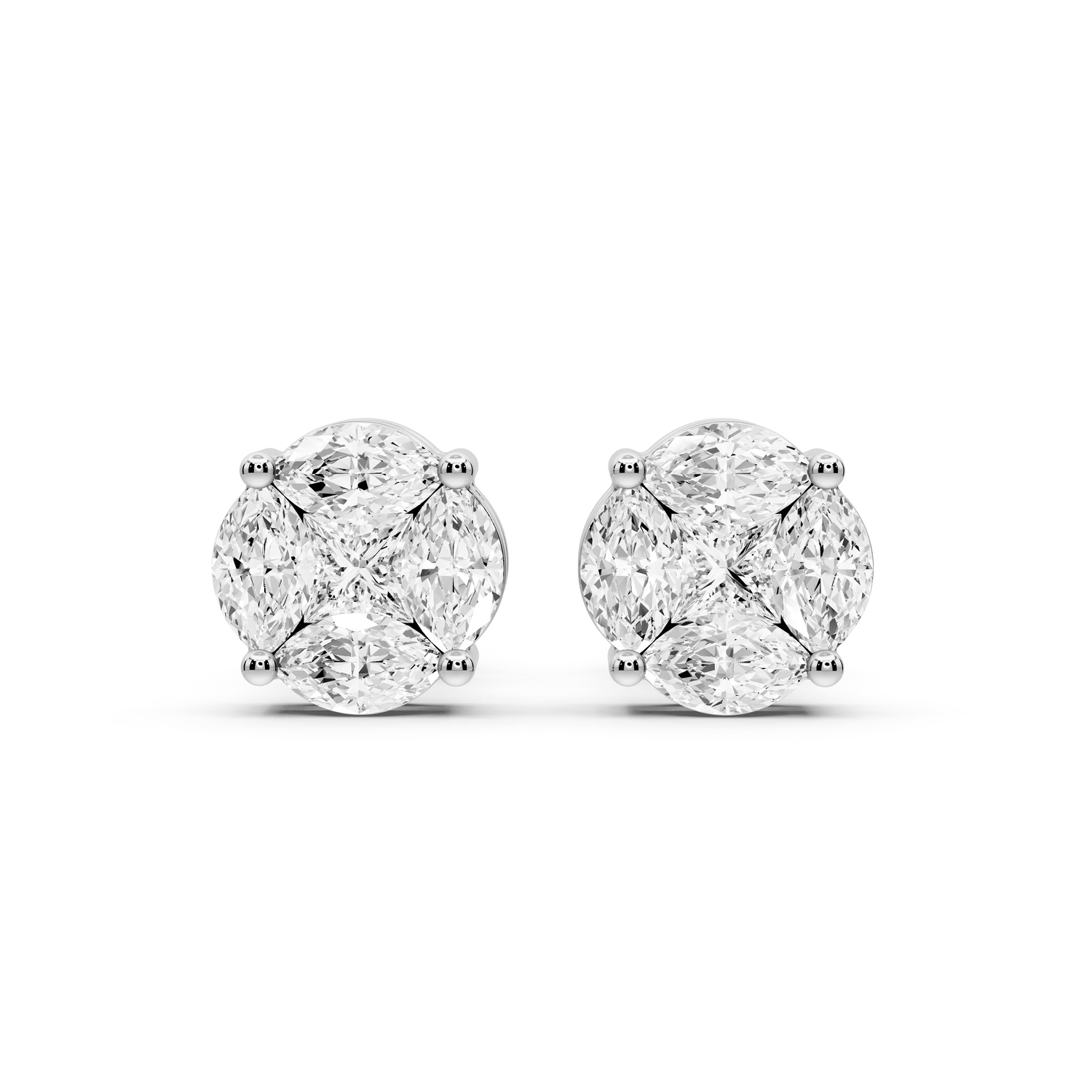 Isla Earrings White Gold - Mr. Alex Jewelry