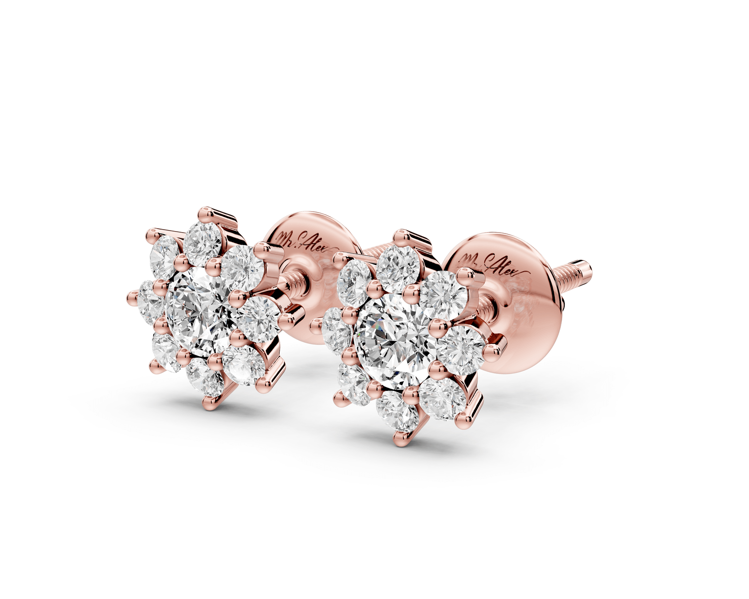 Ivy Earrings Rose Gold - Mr. Alex Jewelry
