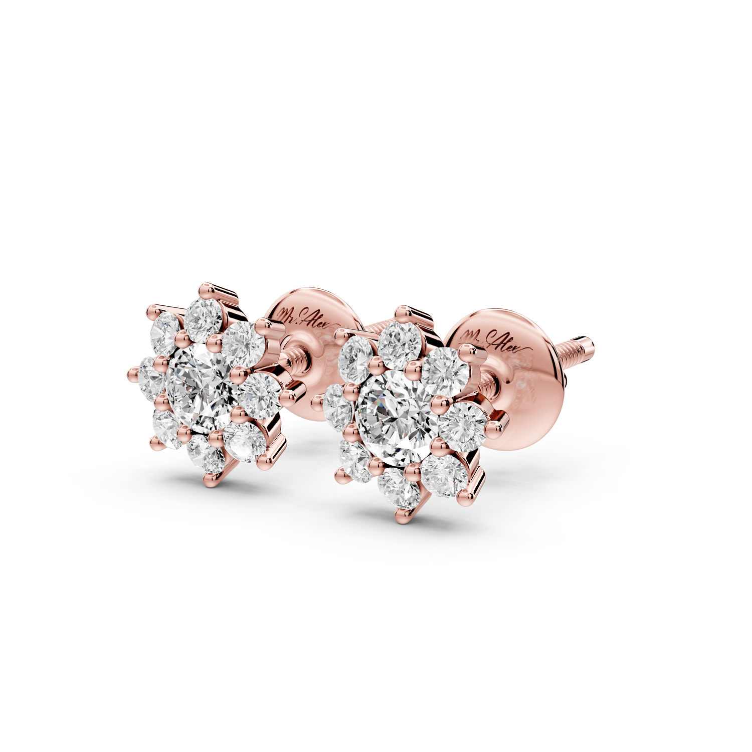 Ivy Earrings Rose Gold - Mr. Alex Jewelry