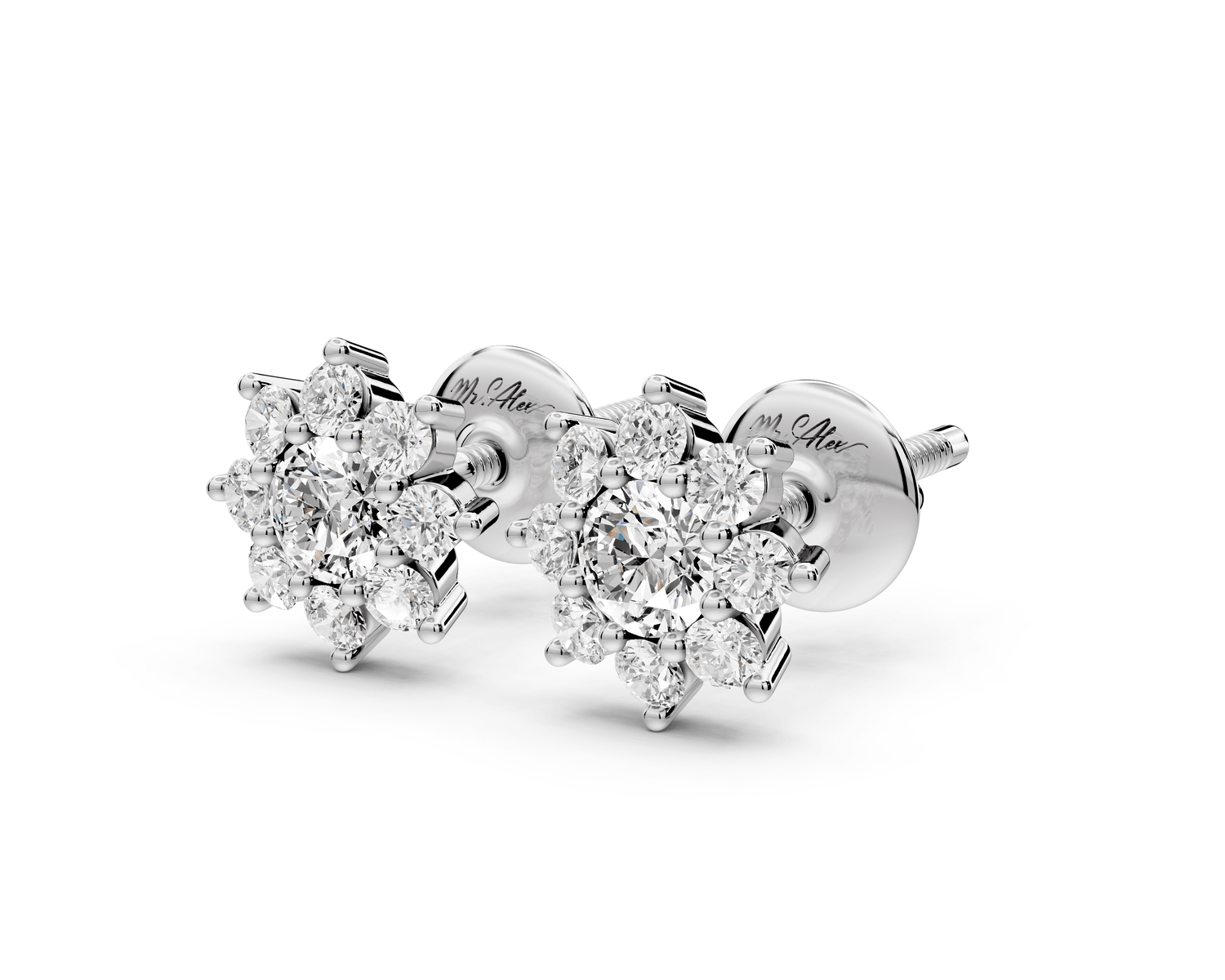 Ivy Earrings White Gold - Mr. Alex Jewelry