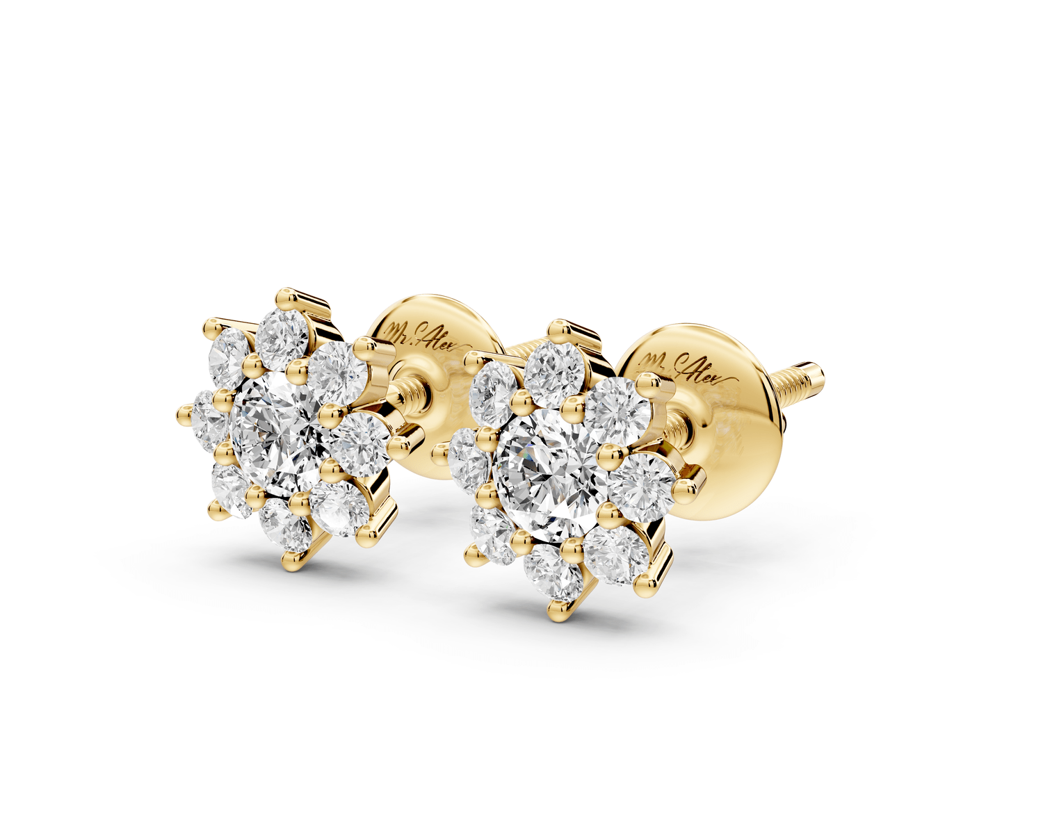 Ivy Earrings Yellow Gold - Mr. Alex Jewelry