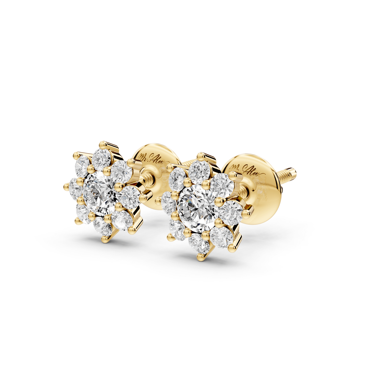 Ivy Earrings Yellow Gold - Mr. Alex Jewelry