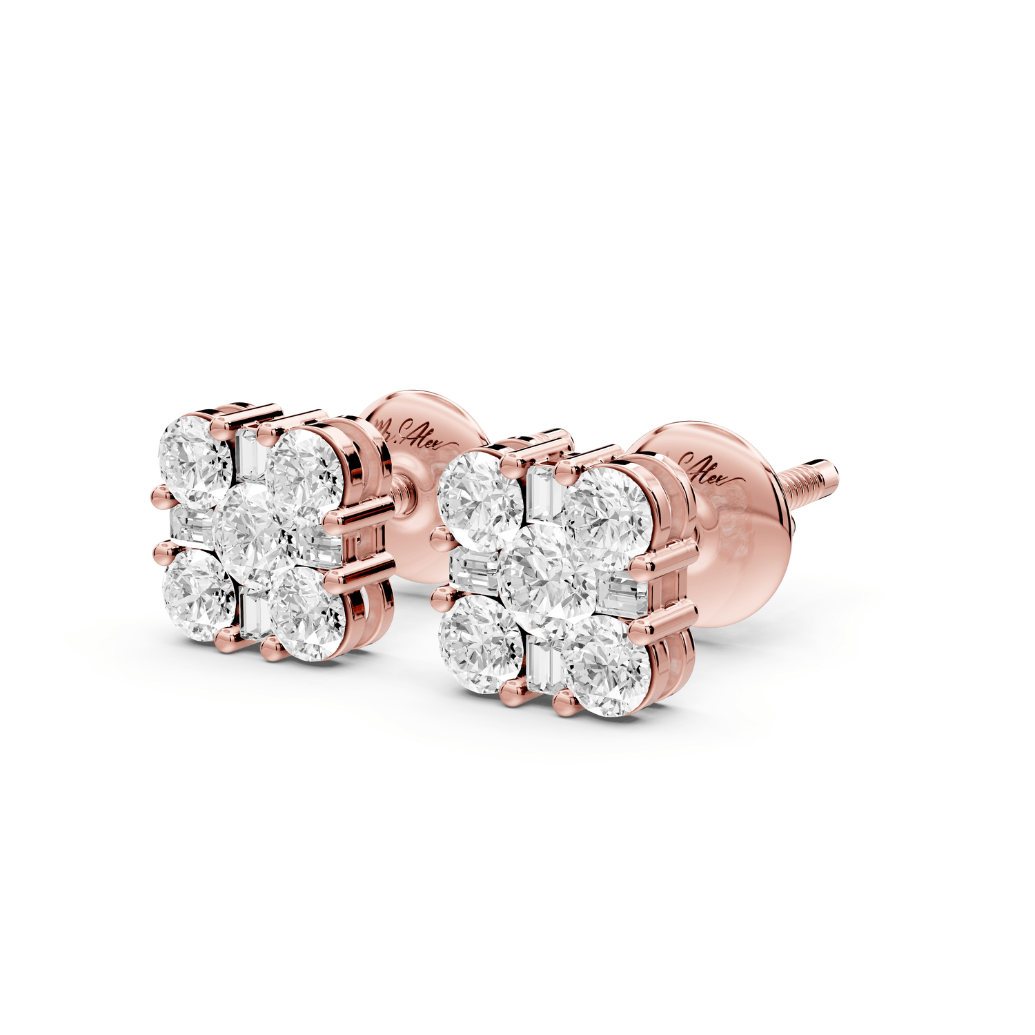 Jade Earrings Rose Gold - Mr. Alex Jewelry