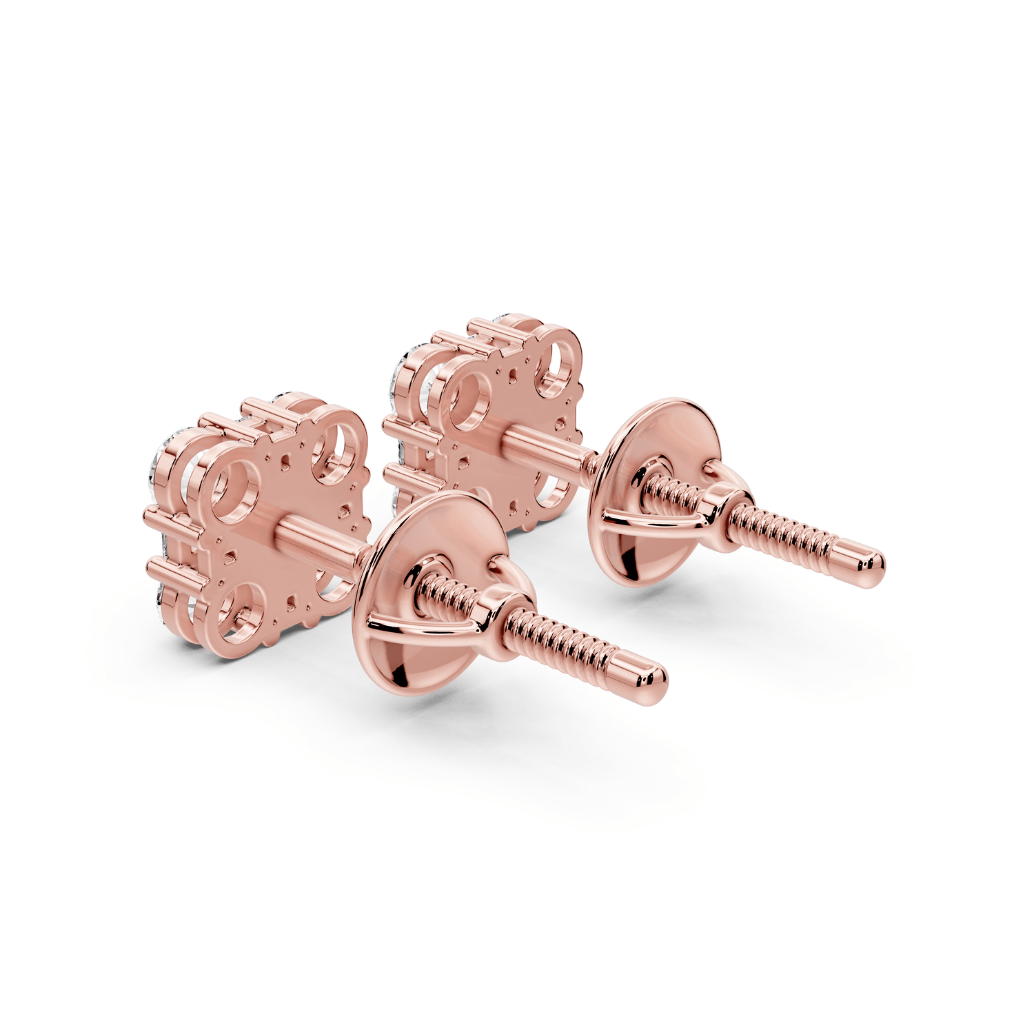 Jade Earrings Rose Gold - Mr. Alex Jewelry