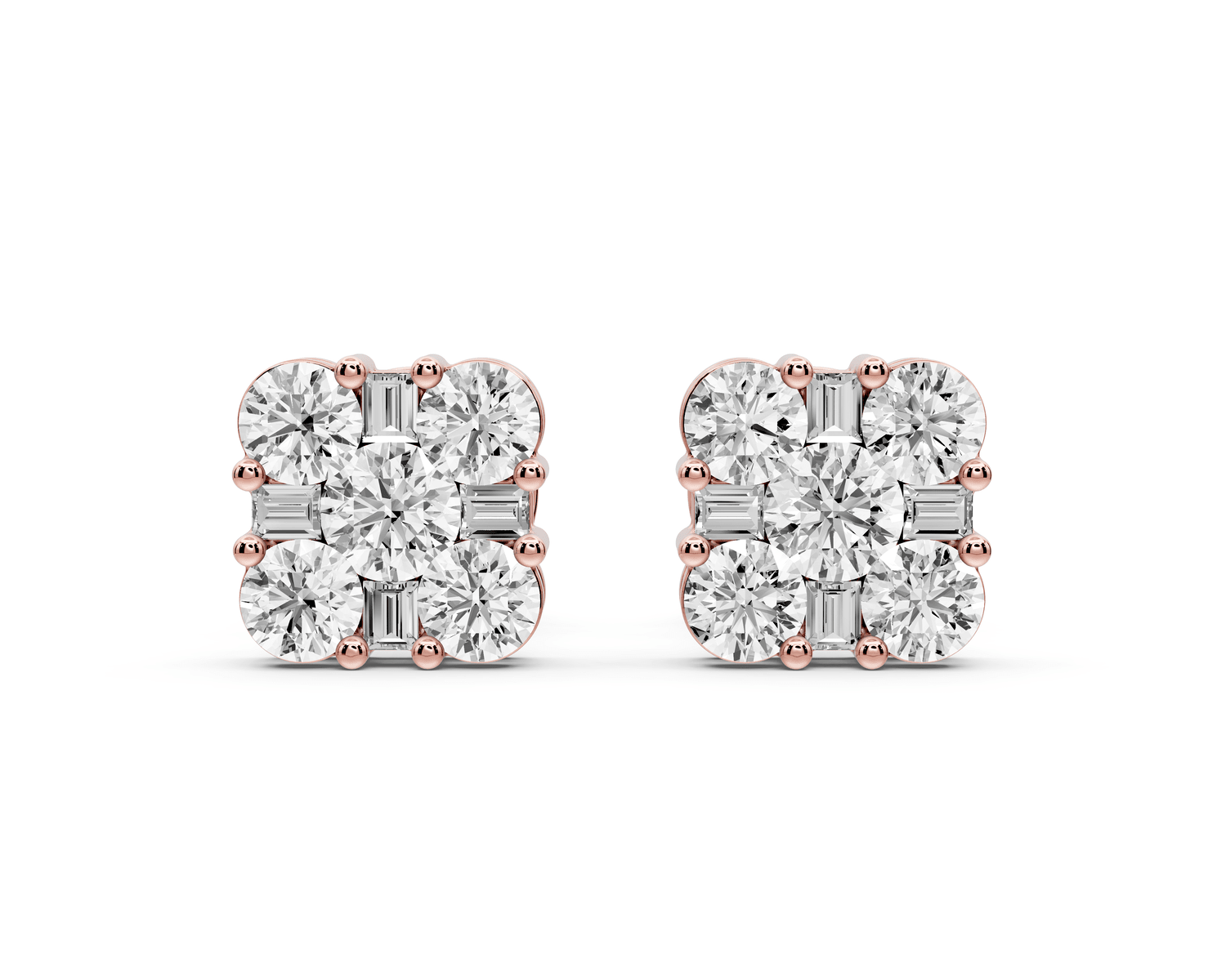 Jade Earrings Rose Gold - Mr. Alex Jewelry