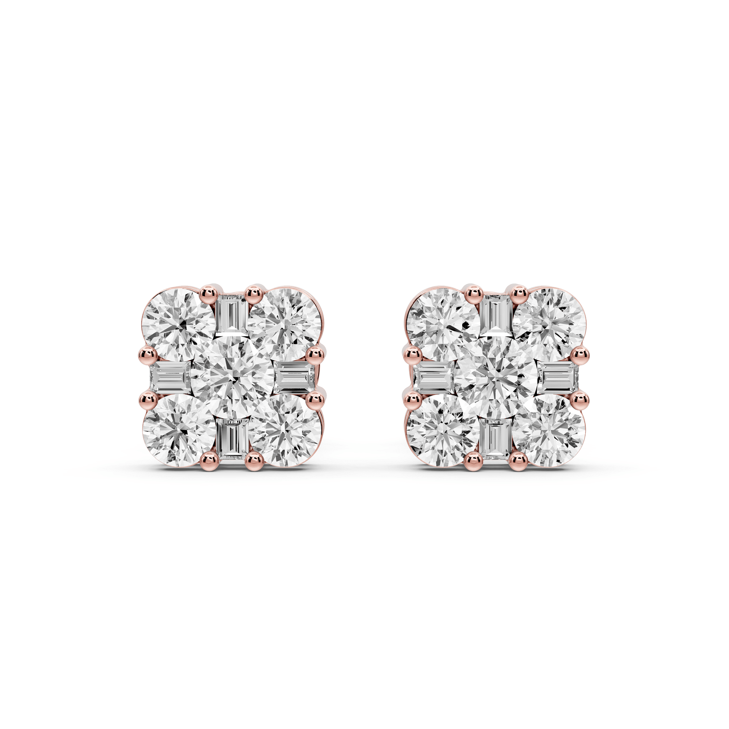 Jade Earrings Rose Gold - Mr. Alex Jewelry