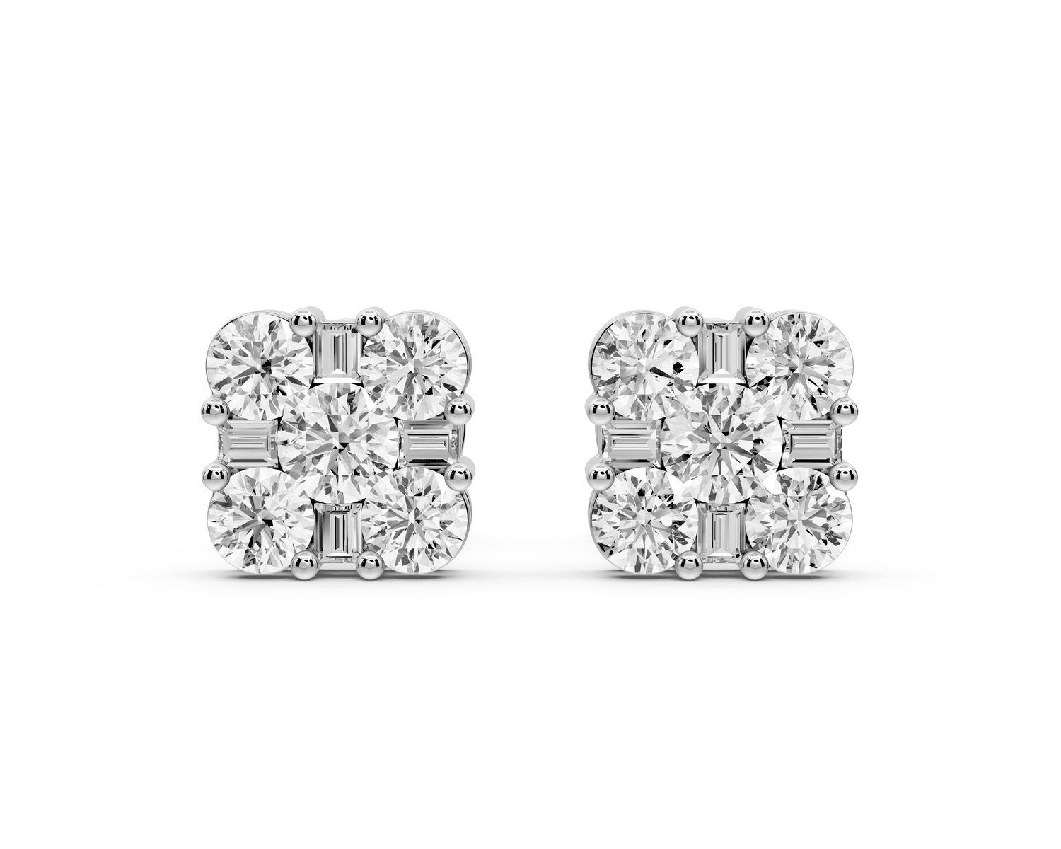 Jade Earrings White Gold - Mr. Alex Jewelry