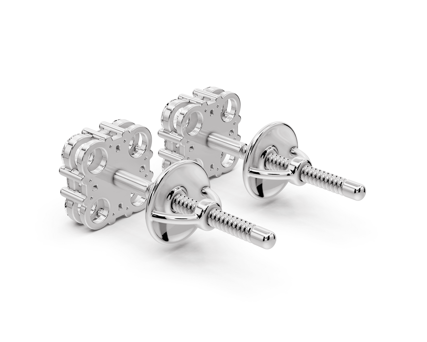 Jade Earrings White Gold - Mr. Alex Jewelry