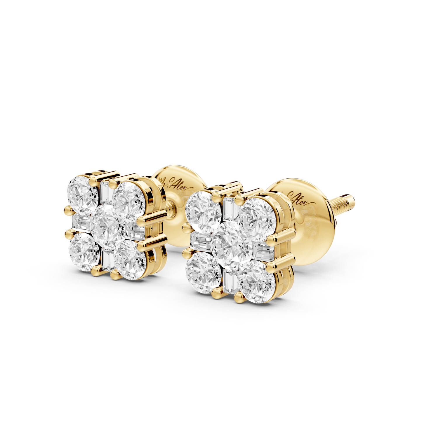 Jade Earrings Yellow Gold - Mr. Alex Jewelry