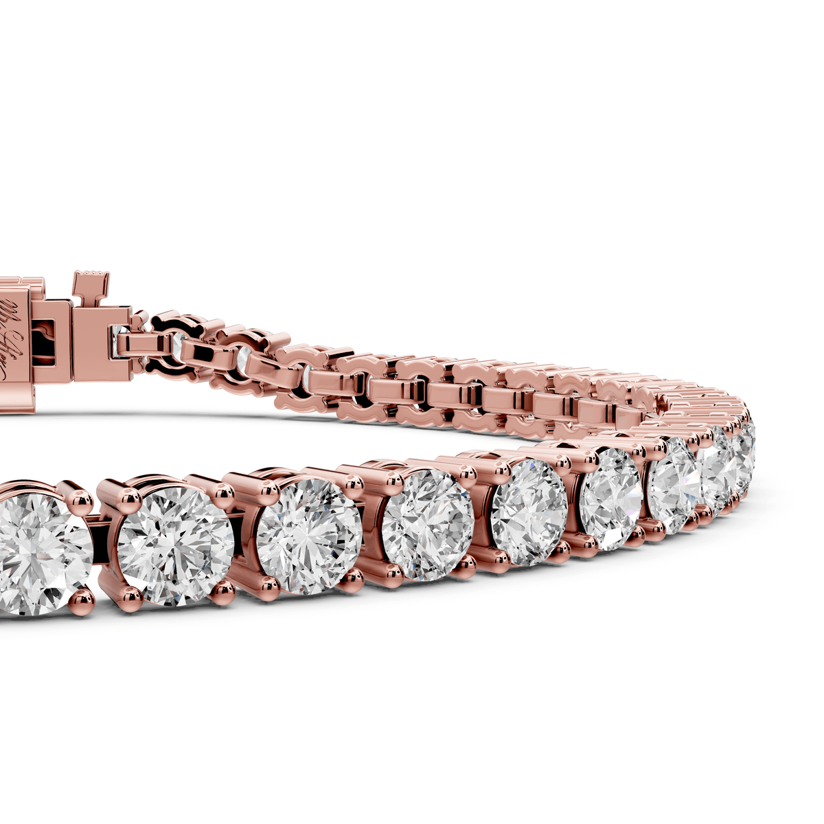 July Diamond Tennis Bracelet (3.4mm) – 14K Rose Gold - Mr. Alex Jewelry