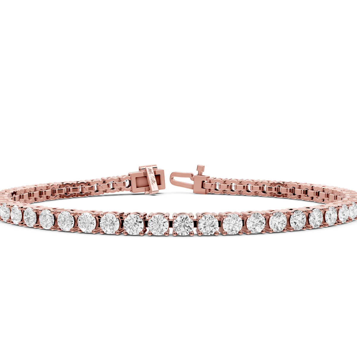 July Diamond Tennis Bracelet (3.4mm) – 14K Rose Gold - Mr. Alex Jewelry