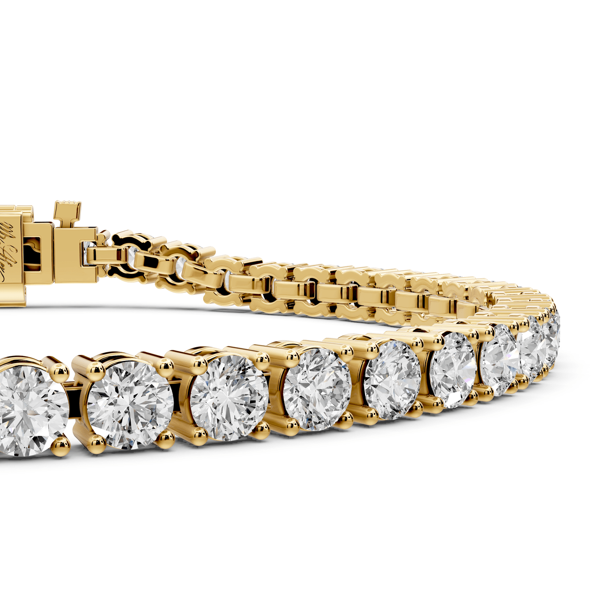 July Diamond Tennis Bracelet (3.4mm) – 14K Yellow Gold - Mr. Alex Jewelry