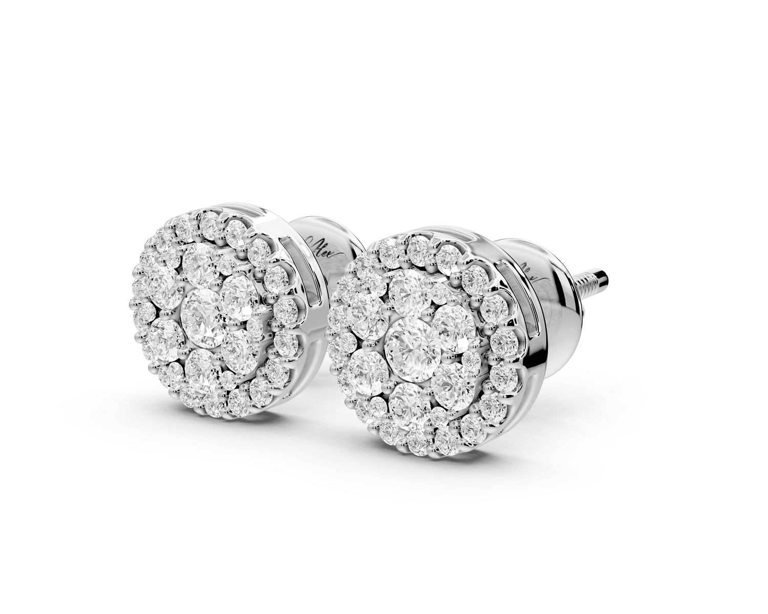 June Earrings White Gold - Mr. Alex Jewelry