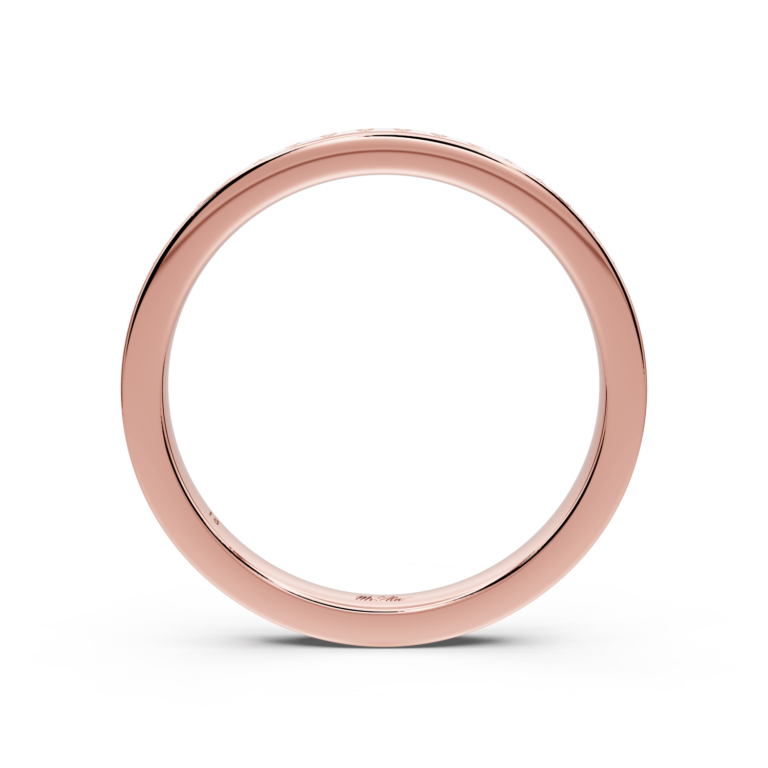 Keira - 0.37ct 18k rose gold Diamond Pavé Wedding Band Ring - Mr. Alex Jewelry