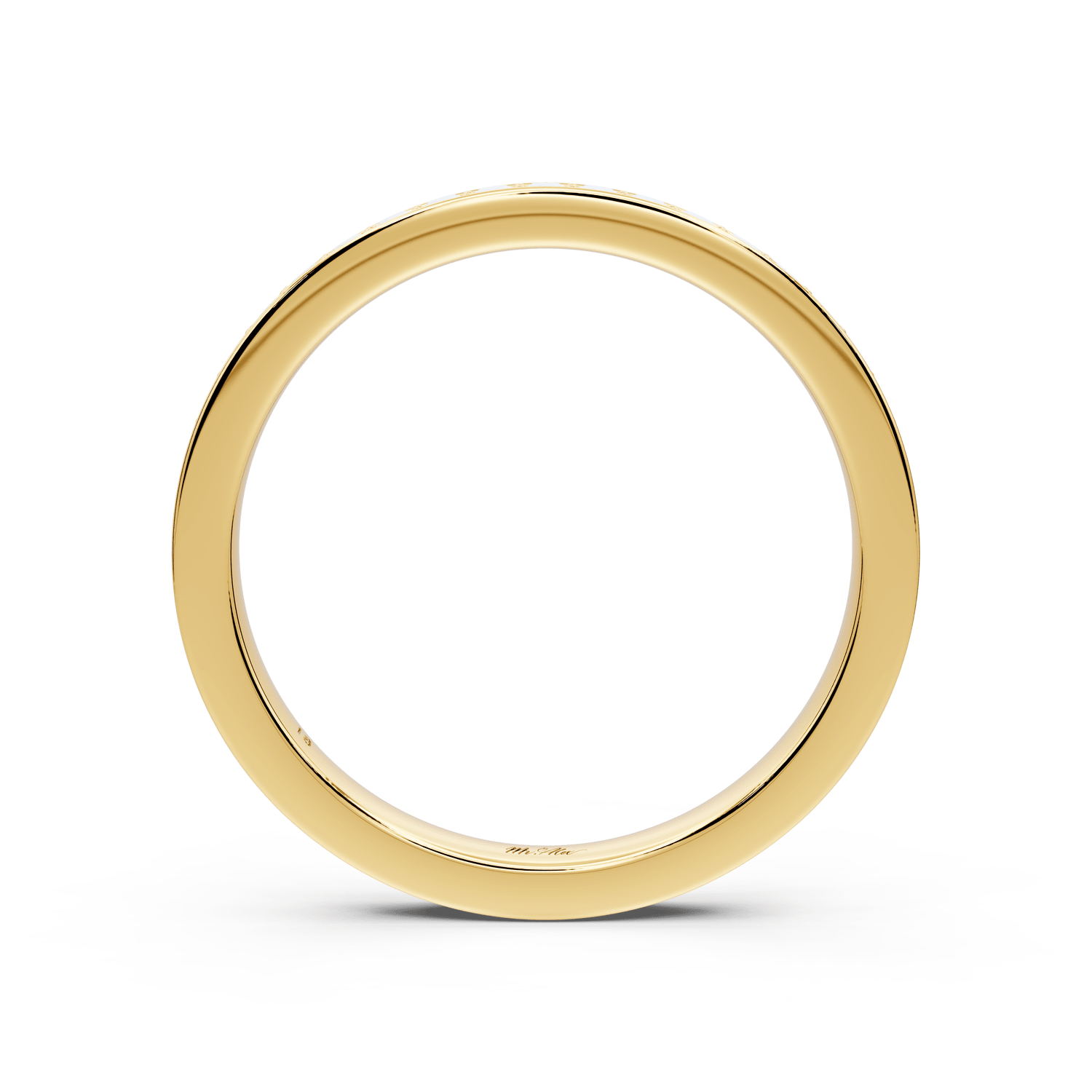 Keira - 0.37ct 18k yellow gold Diamond Pavé Wedding Band Ring - Mr. Alex Jewelry
