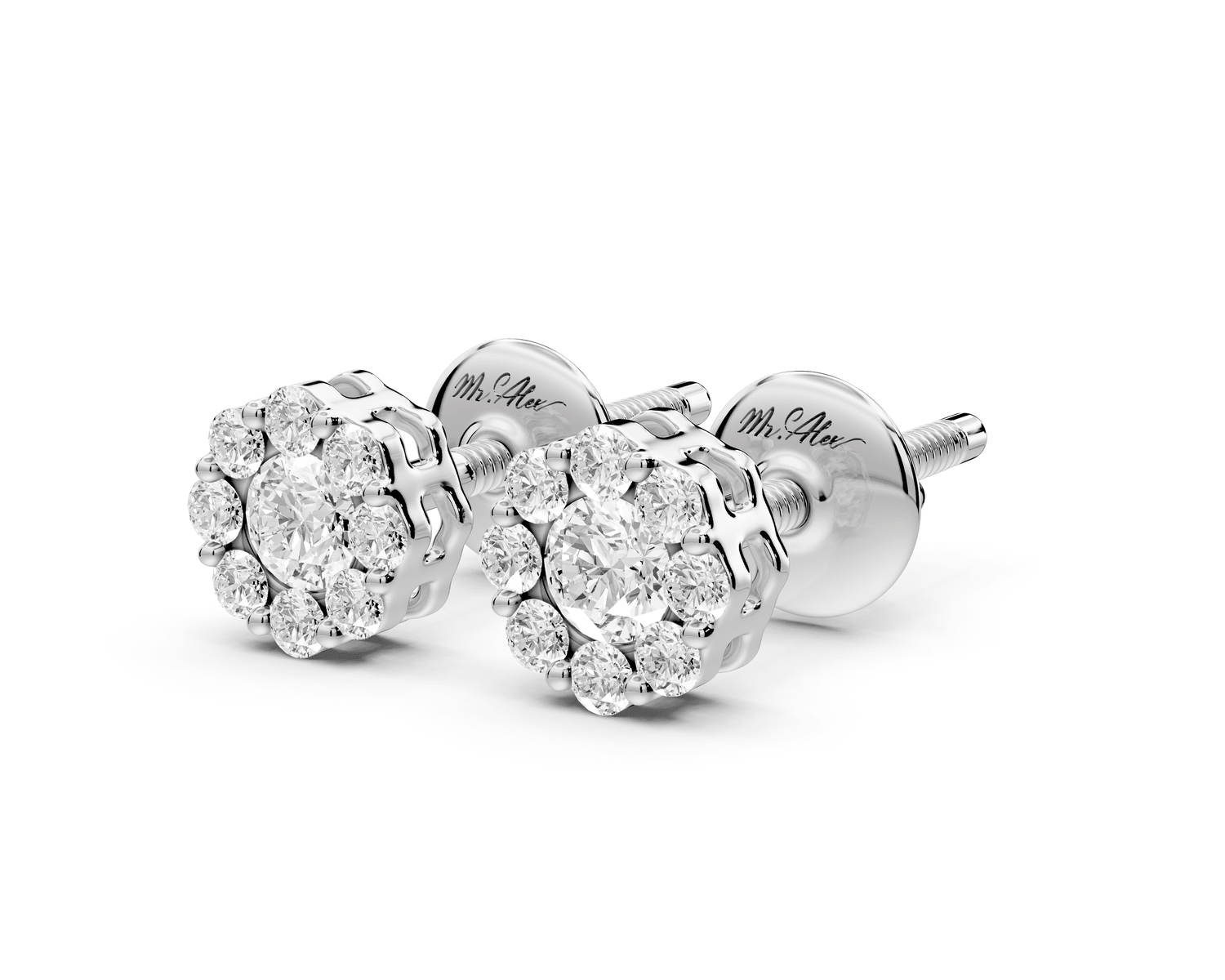 Lana Earrings White Gold - Mr. Alex Jewelry
