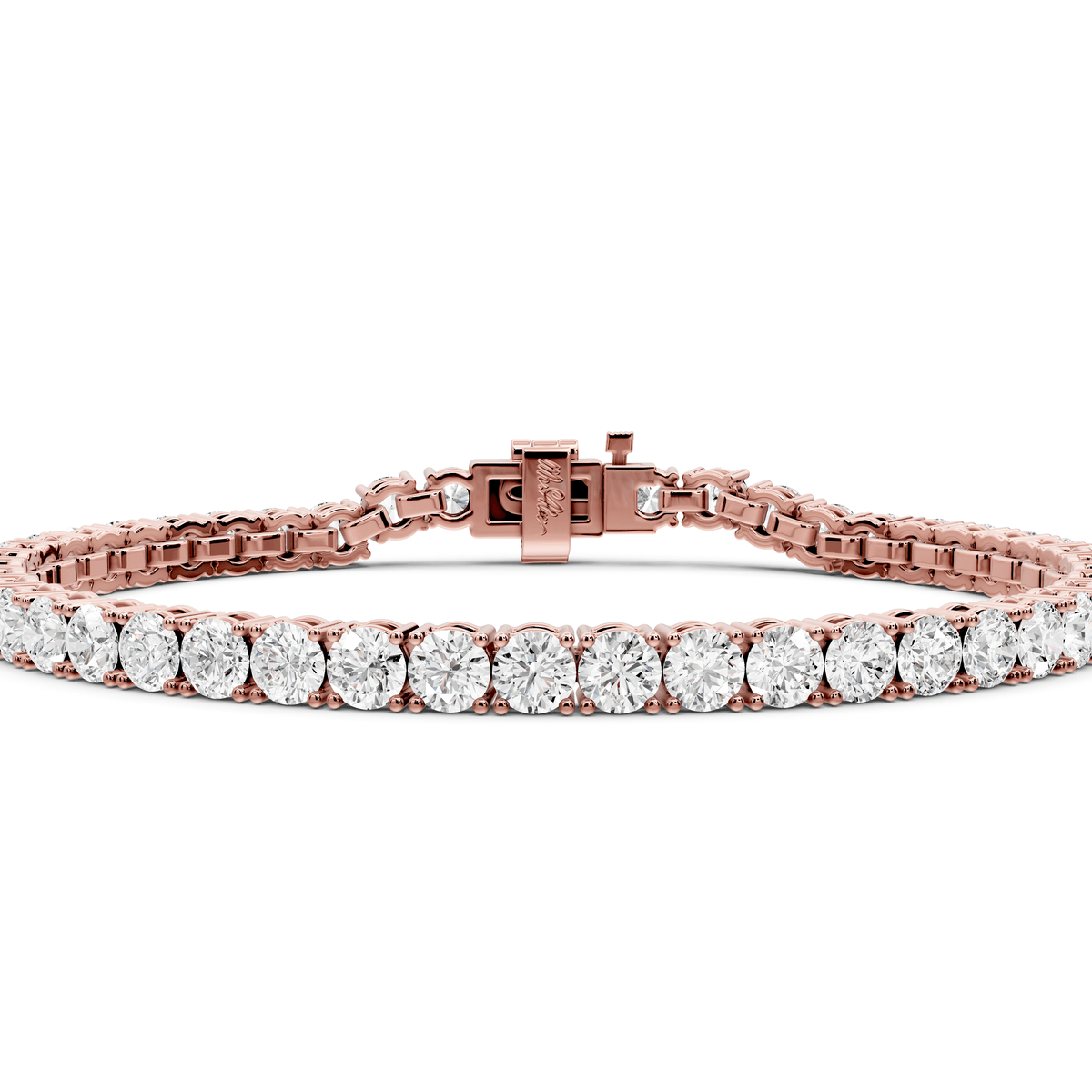 Lena Diamond Tennis Bracelet (4mm) – 14K Rose Gold - Mr. Alex Jewelry
