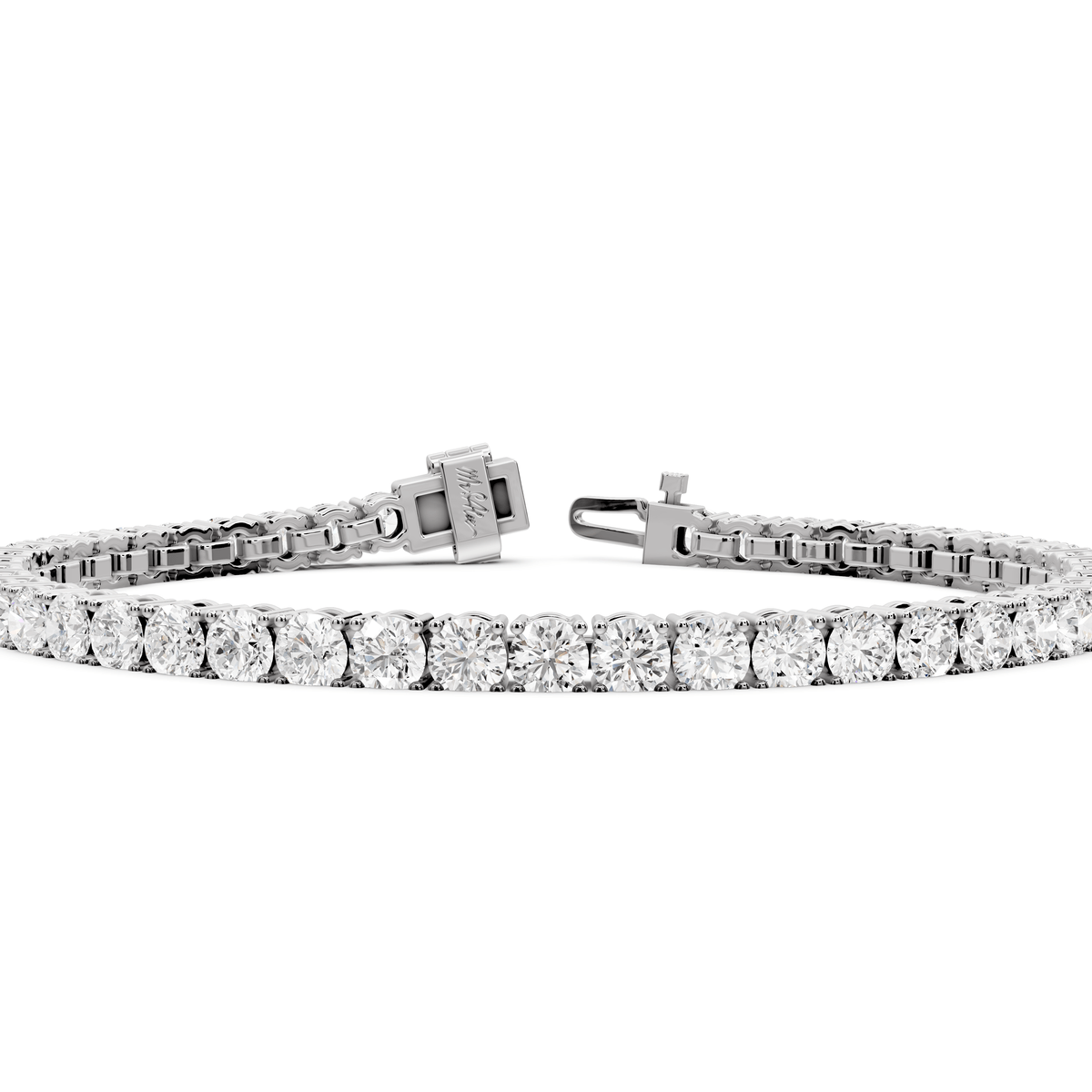 Lena Diamond Tennis Bracelet (4mm) – 14K White Gold - Mr. Alex Jewelry