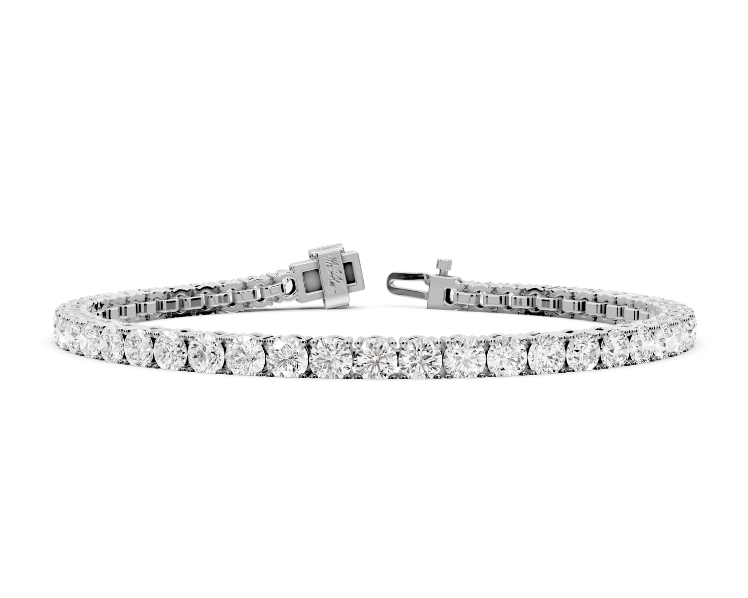 Lena Diamond Tennis Bracelet (4mm) – 14K White Gold - Mr. Alex Jewelry