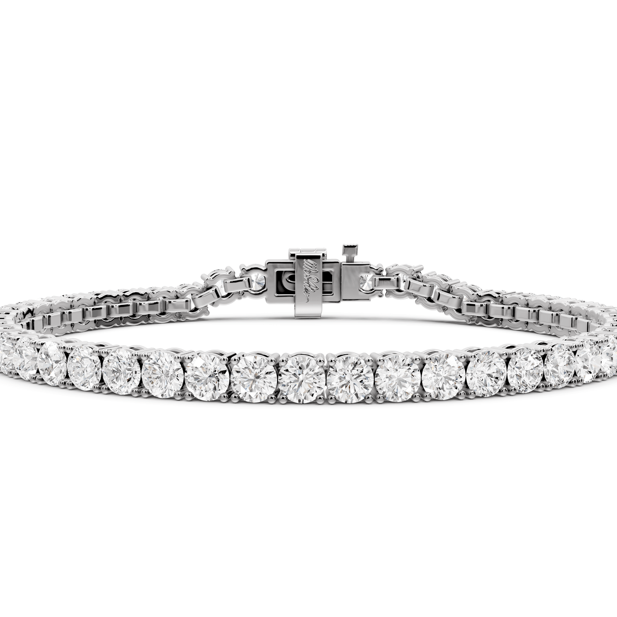 Lena Diamond Tennis Bracelet (4mm) – 14K White Gold - Mr. Alex Jewelry