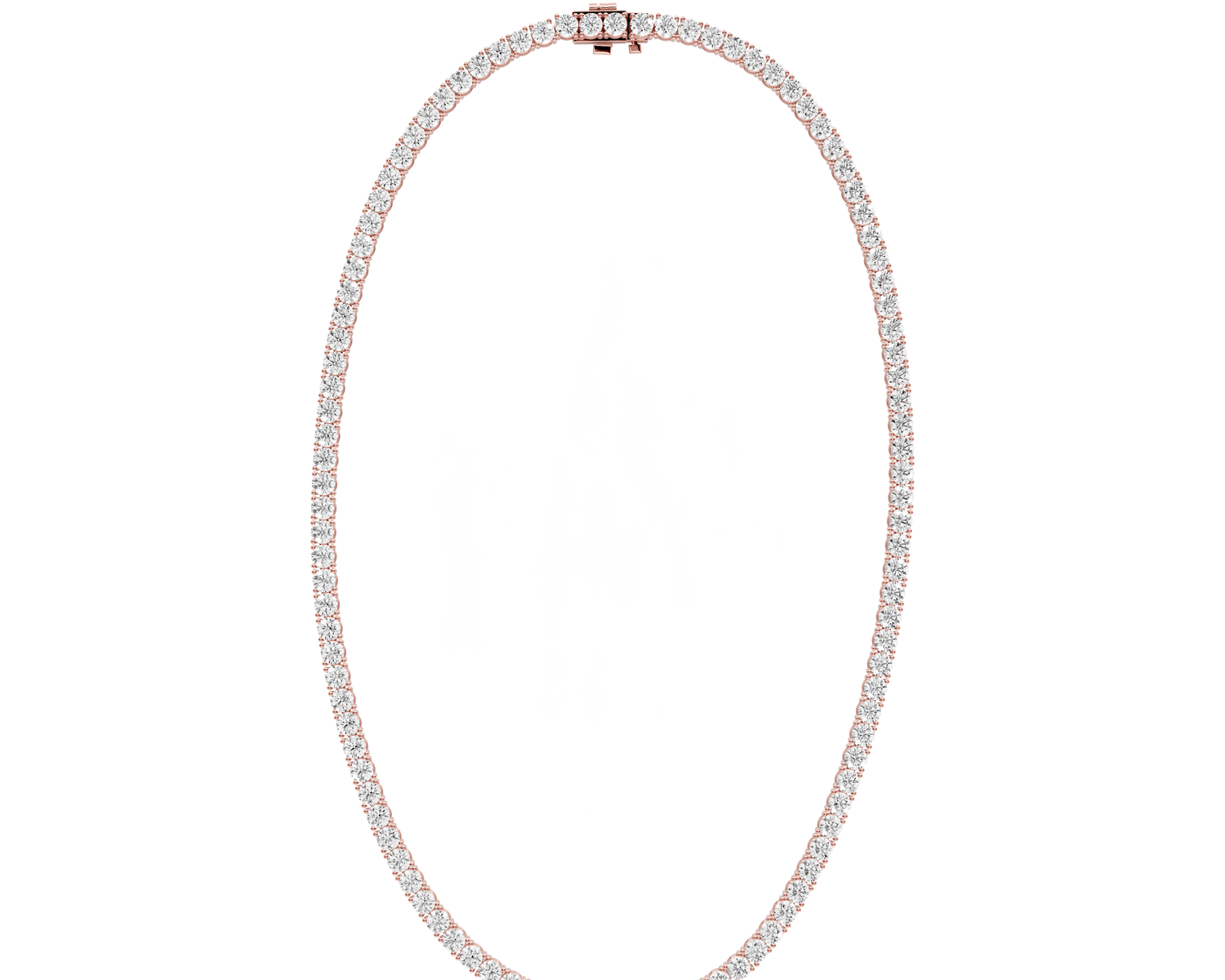 Lena Diamond Tennis Necklace (4mm) – 14KT Rose Gold - Mr. Alex Jewelry