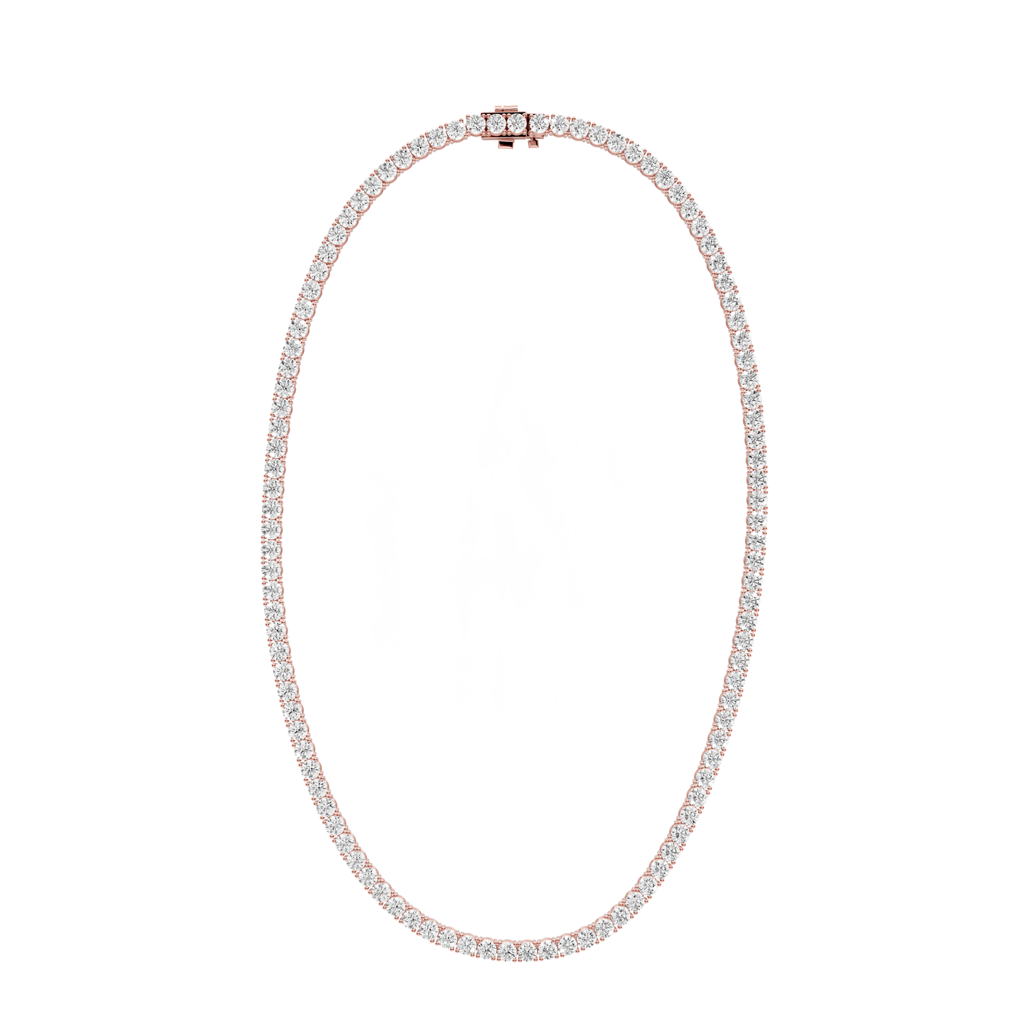 Lena Diamond Tennis Necklace (4mm) – 14KT Rose Gold - Mr. Alex Jewelry