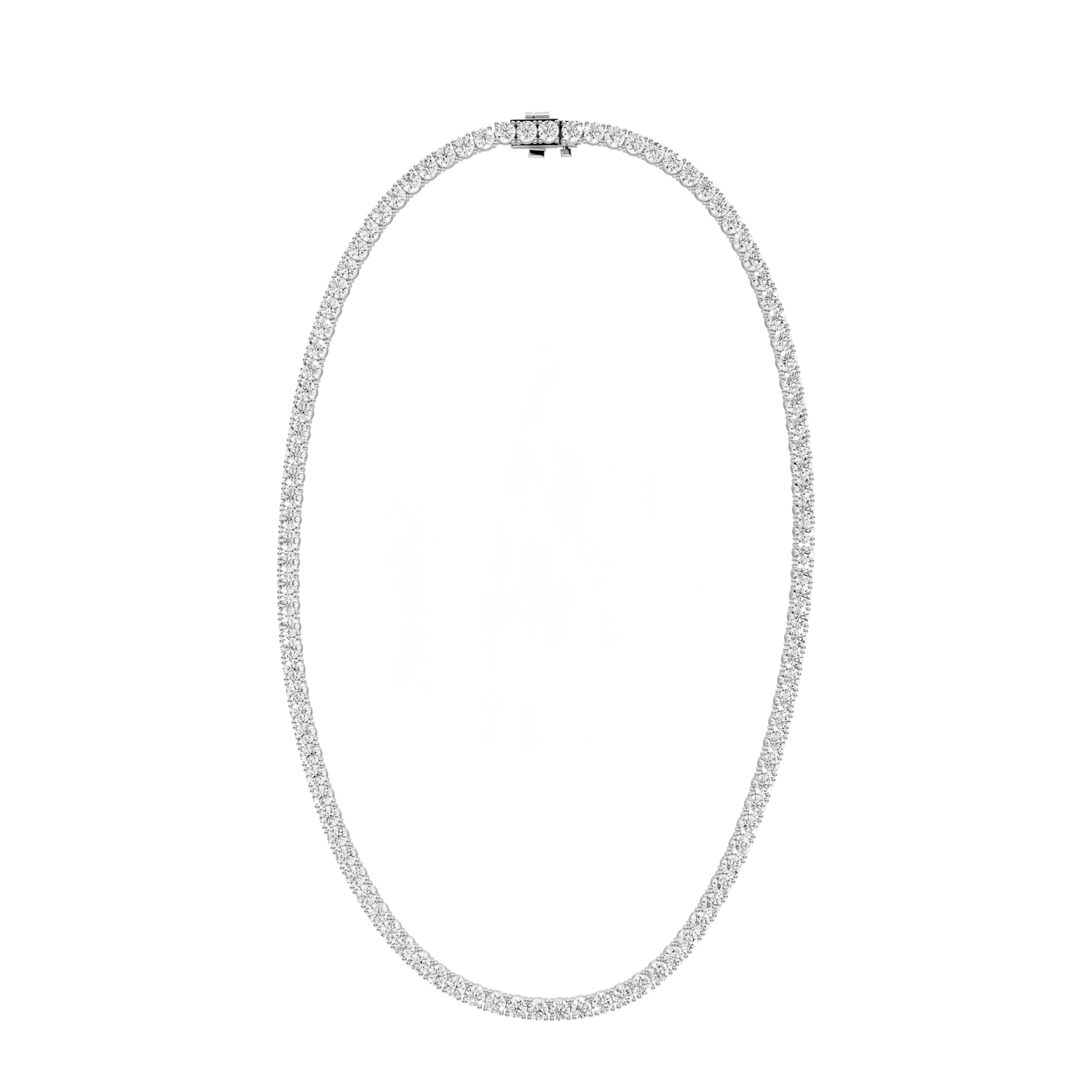 Lena Diamond Tennis Necklace (4mm) – 14KT White Gold - Mr. Alex Jewelry