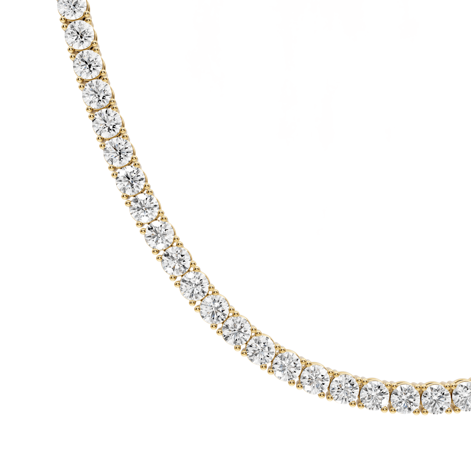 Lena Diamond Tennis Necklace (4mm) – 14KT Yellow Gold - Mr. Alex Jewelry