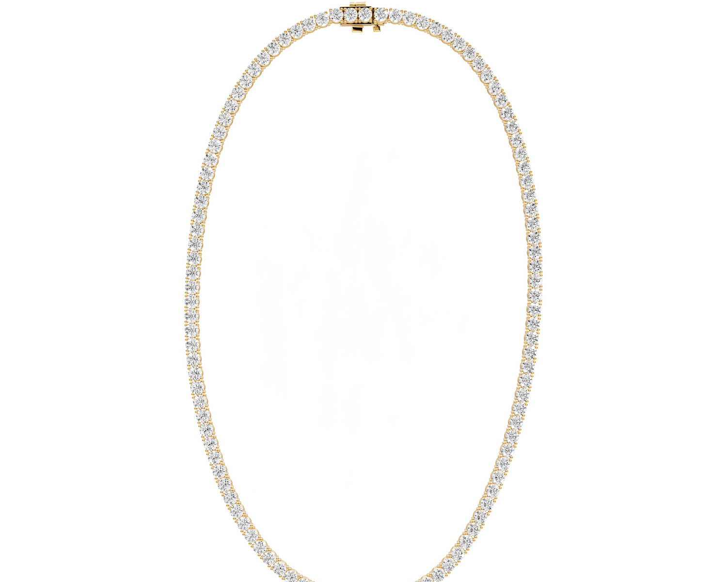 Lena Diamond Tennis Necklace (4mm) – 14KT Yellow Gold - Mr. Alex Jewelry