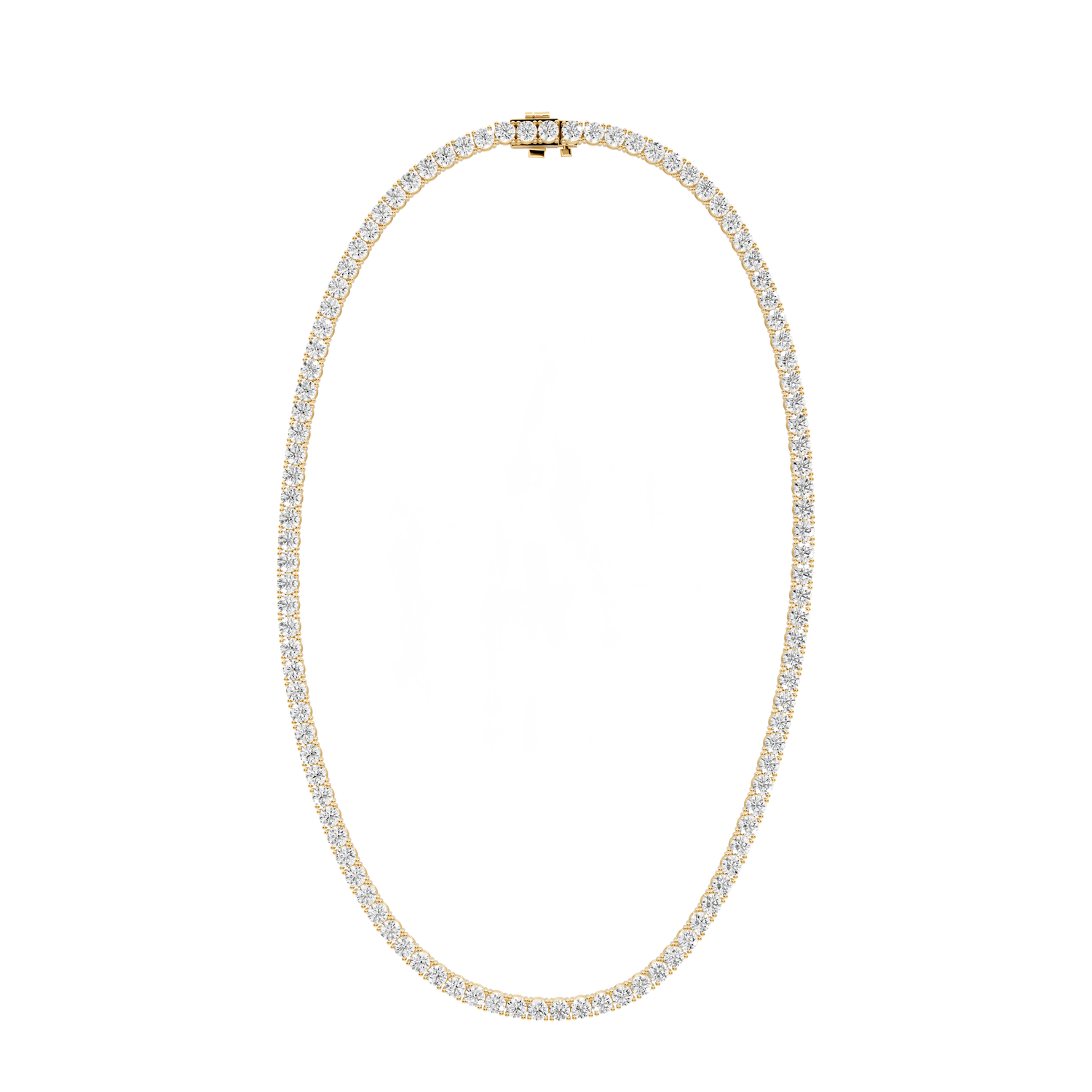Lena Diamond Tennis Necklace (4mm) – 14KT Yellow Gold - Mr. Alex Jewelry