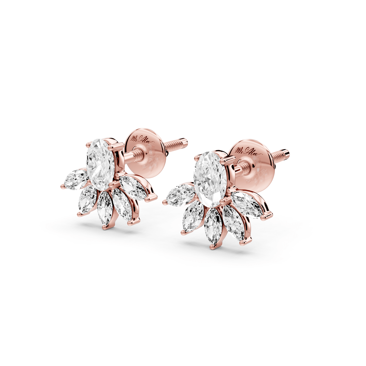 Lexi Earrings Rose Gold - Mr. Alex Jewelry