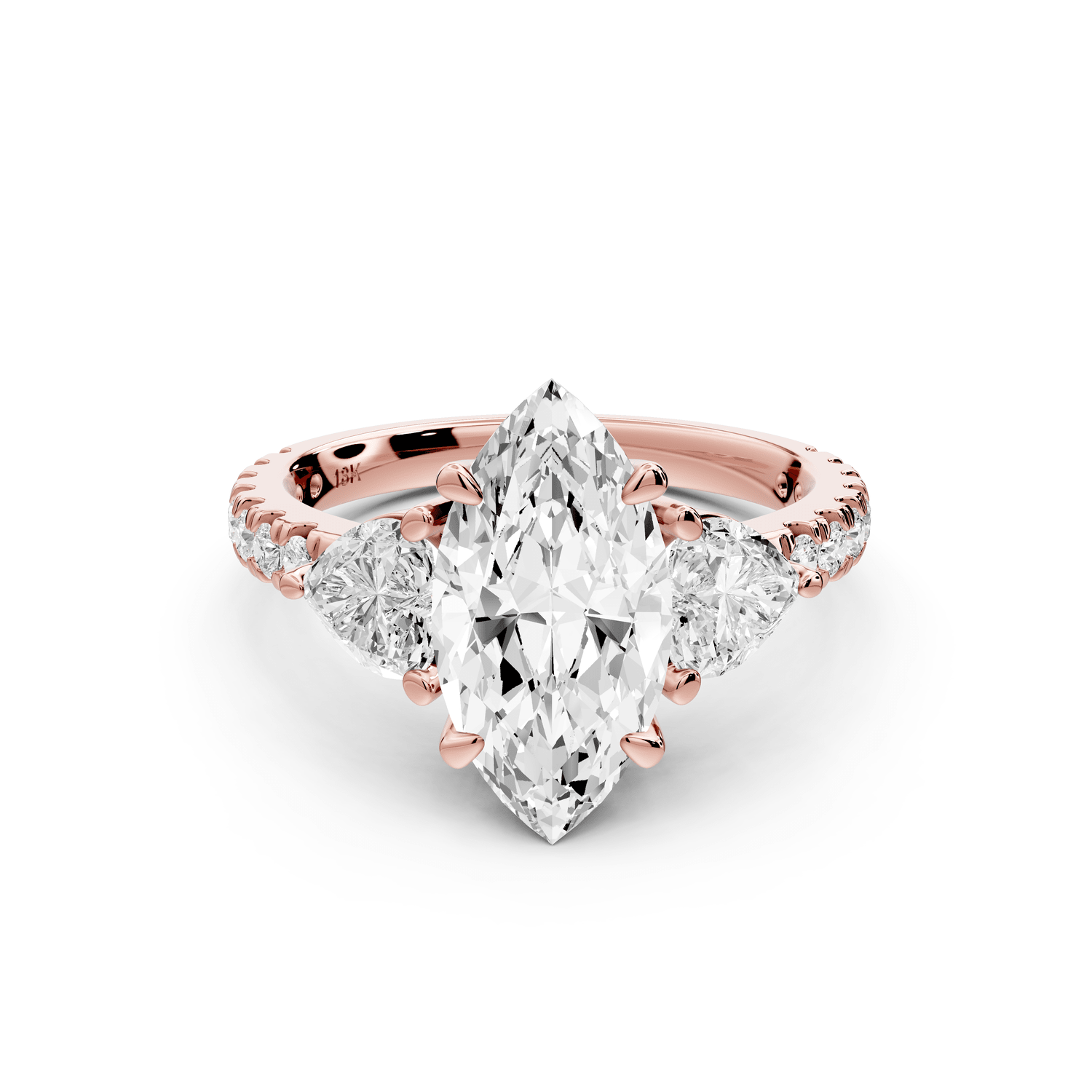 Lily - 2ct Engagement Ring 14k rose gold - Mr. Alex Jewelry