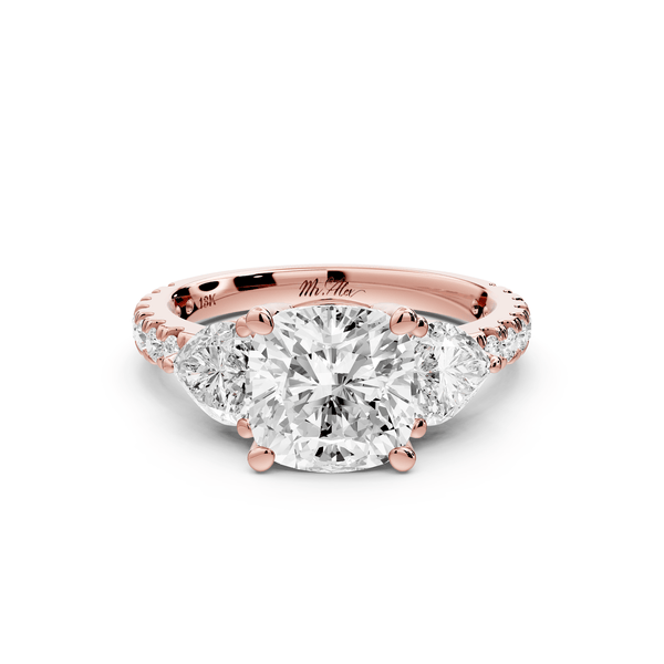 Lily - 2ct Engagement Ring 14k rose gold - Mr. Alex Jewelry