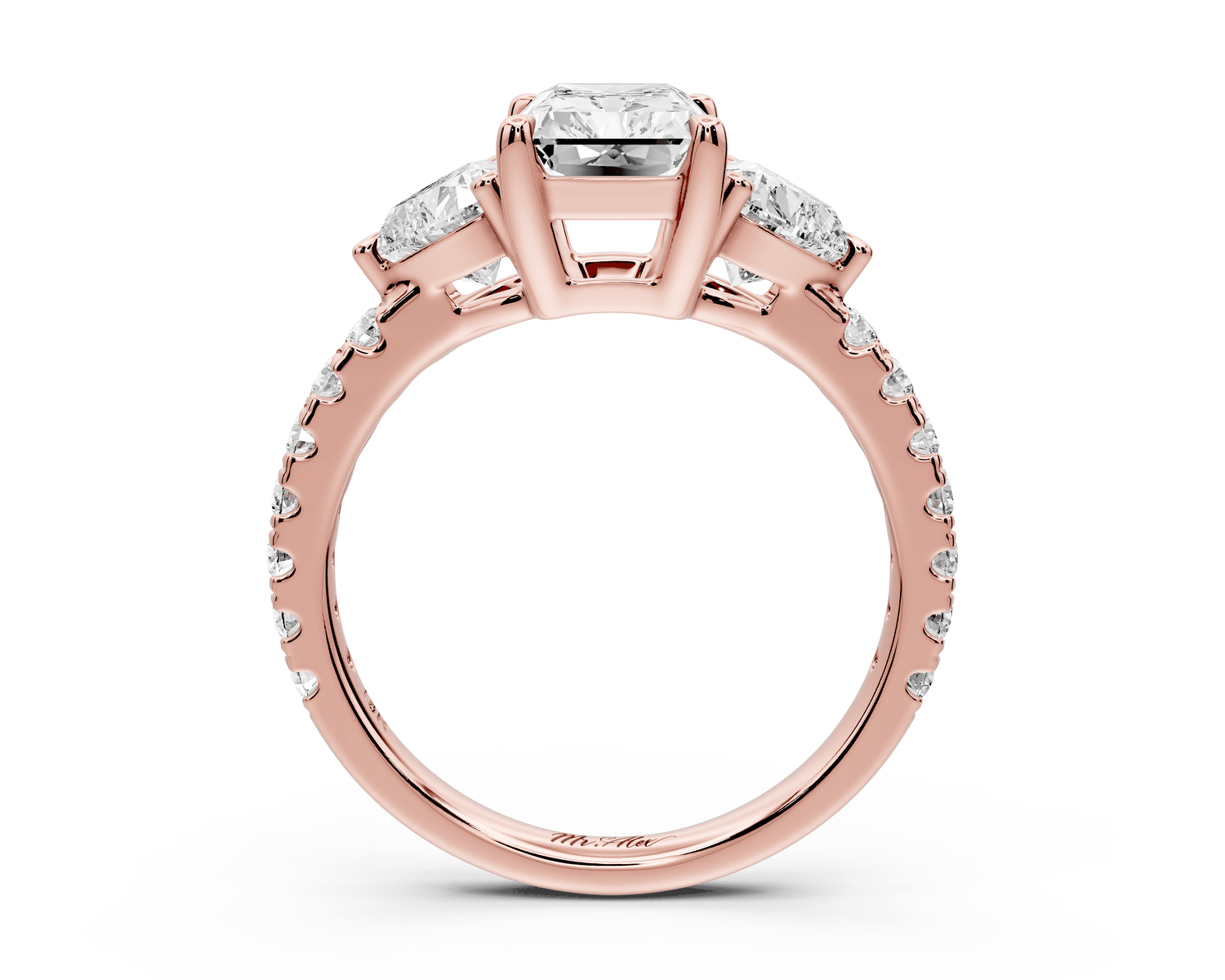 Lily - 2ct Engagement Ring 14k rose gold - Mr. Alex Jewelry