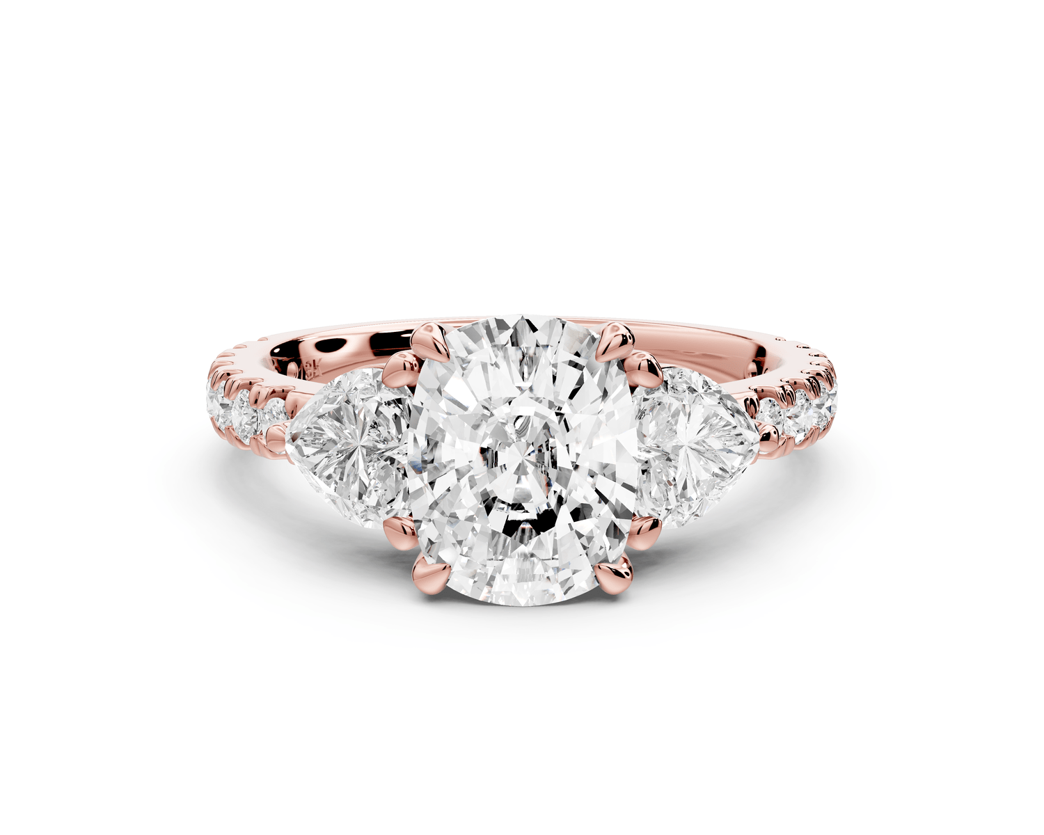 Lily - 2ct Engagement Ring 14k rose gold - Mr. Alex Jewelry