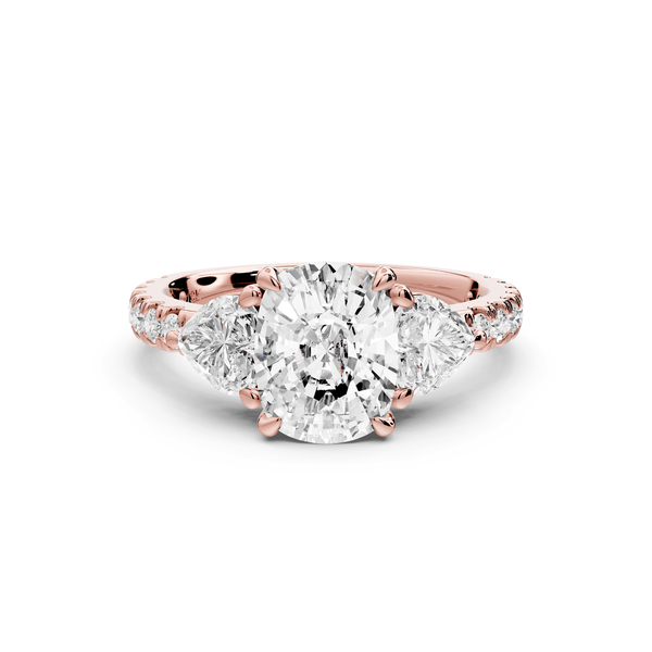 Lily - 2ct Engagement Ring 14k rose gold - Mr. Alex Jewelry