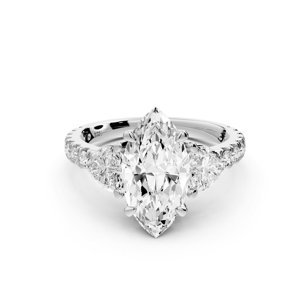 Lily - 2ct Engagement Ring 14k white gold - Mr. Alex Jewelry