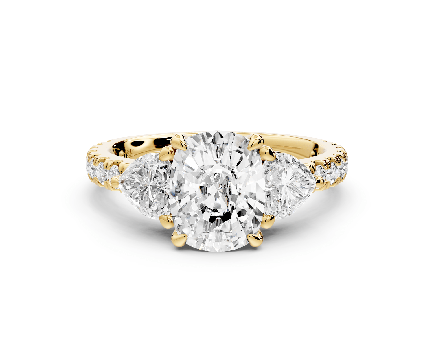 Lily - 2ct Engagement Ring 14k yellow gold - Mr. Alex Jewelry
