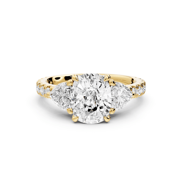Lily - 2ct Engagement Ring 14k yellow gold - Mr. Alex Jewelry