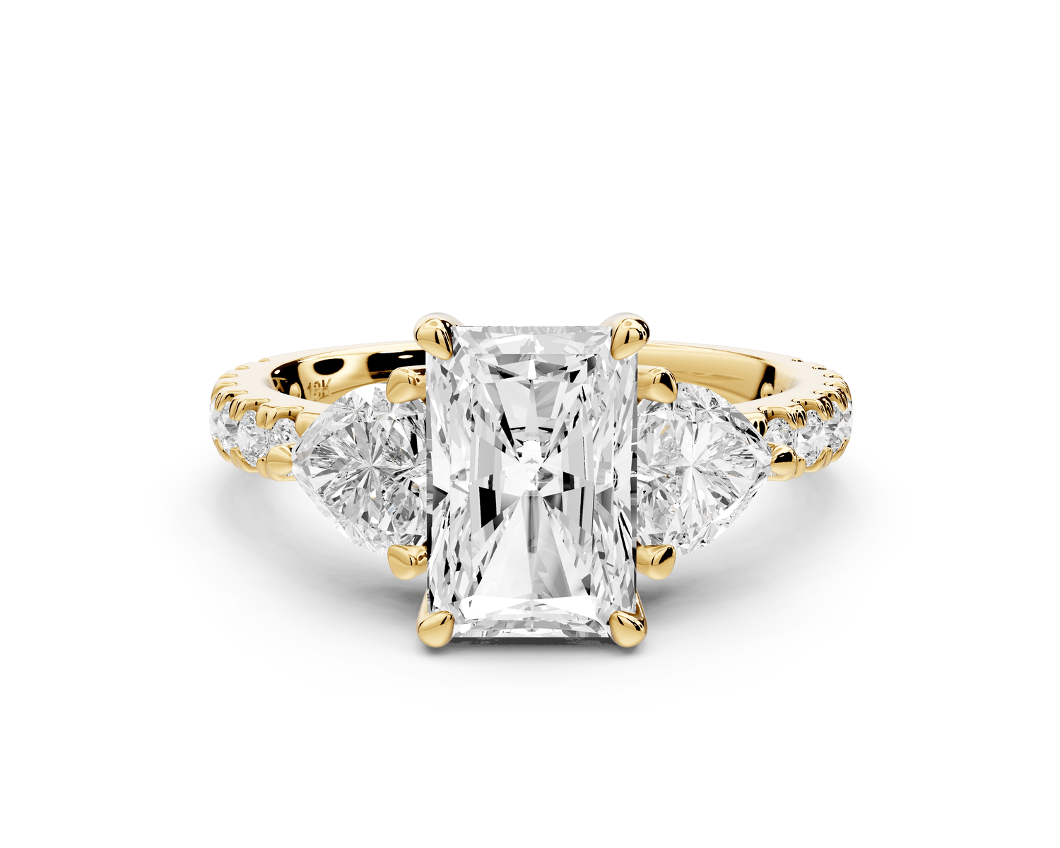 Lily - 2ct Engagement Ring 14k yellow gold - Mr. Alex Jewelry