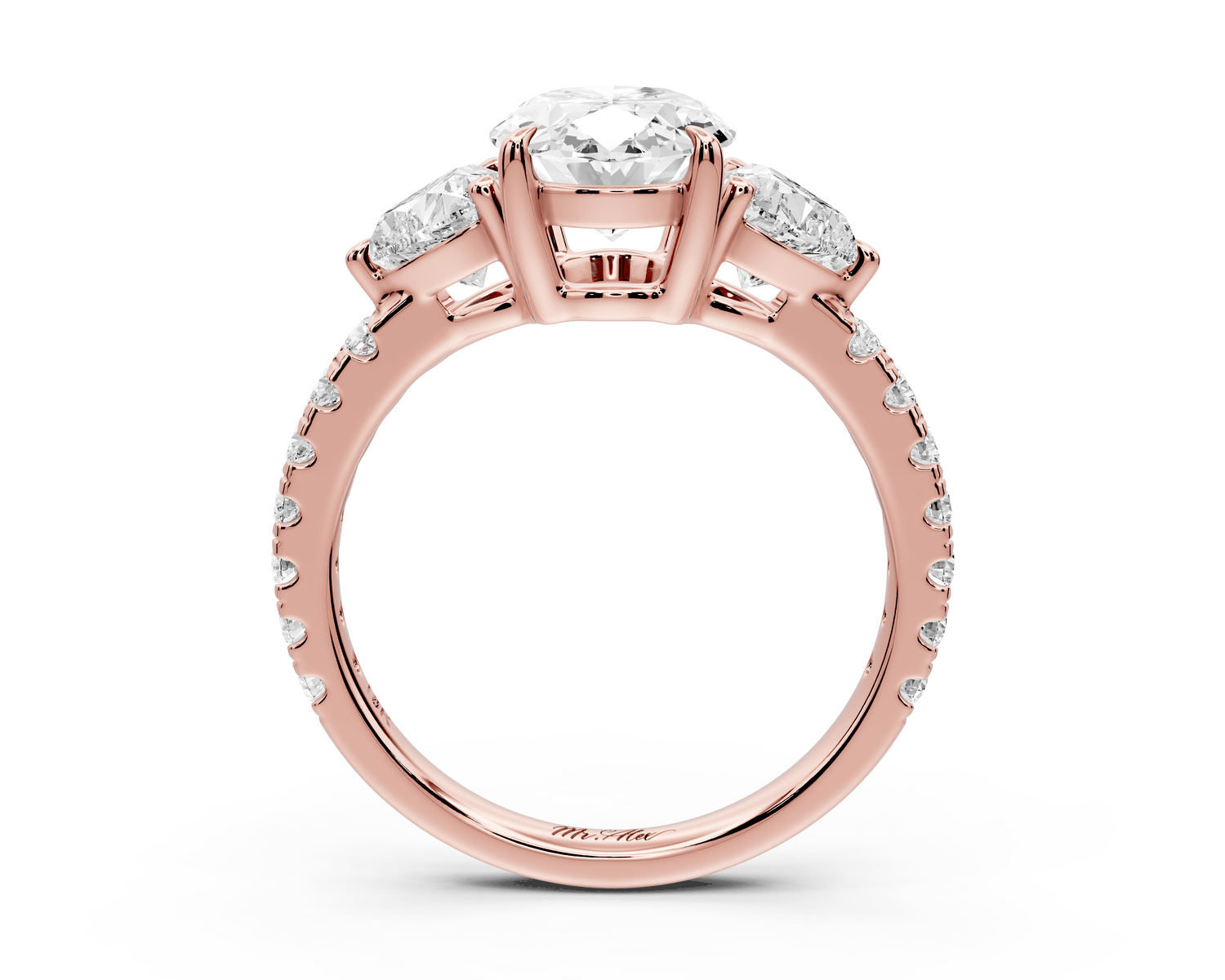 Lily - 2ct Engagement Ring 18k rose gold - Mr. Alex Jewelry