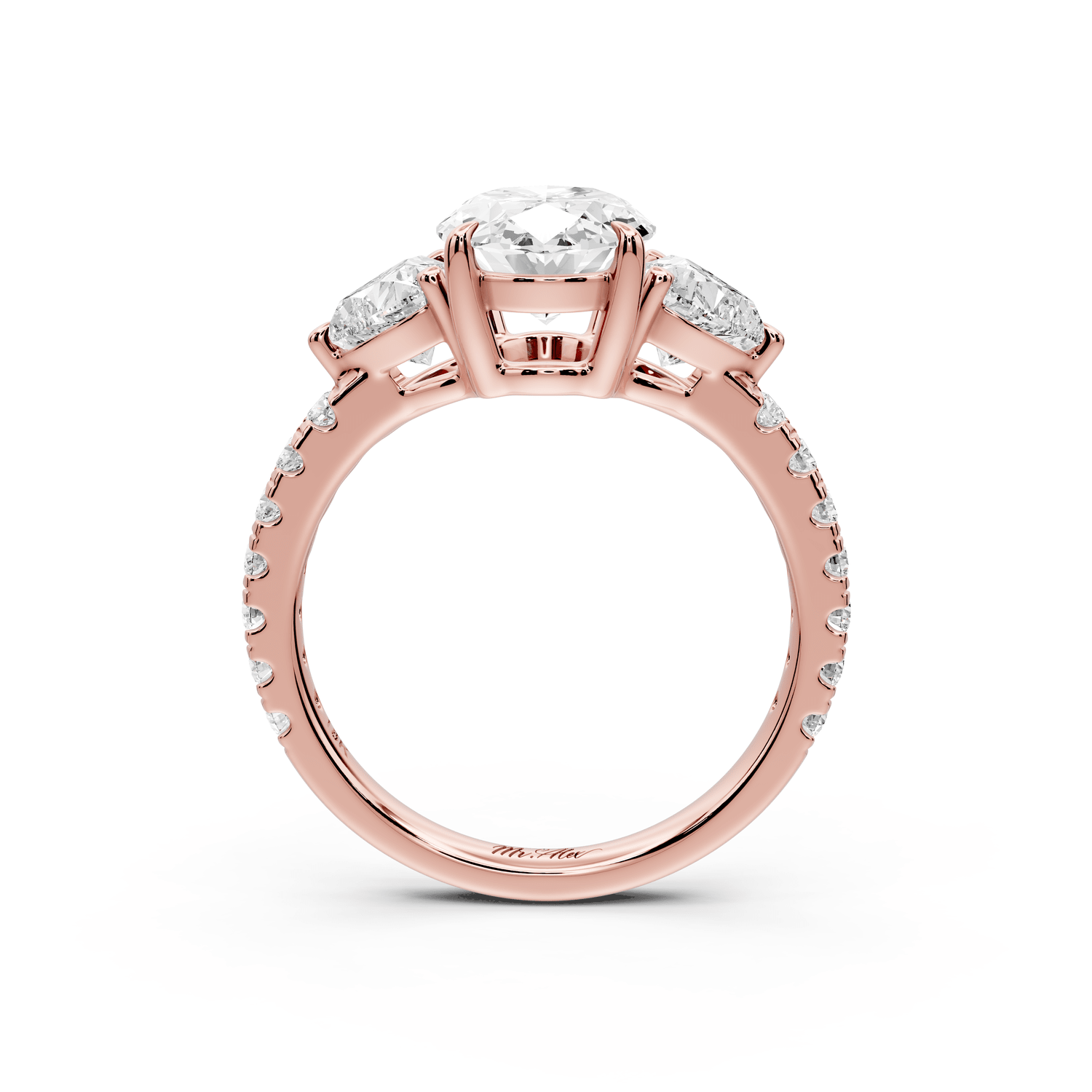 Lily - 2ct Engagement Ring 18k rose gold - Mr. Alex Jewelry