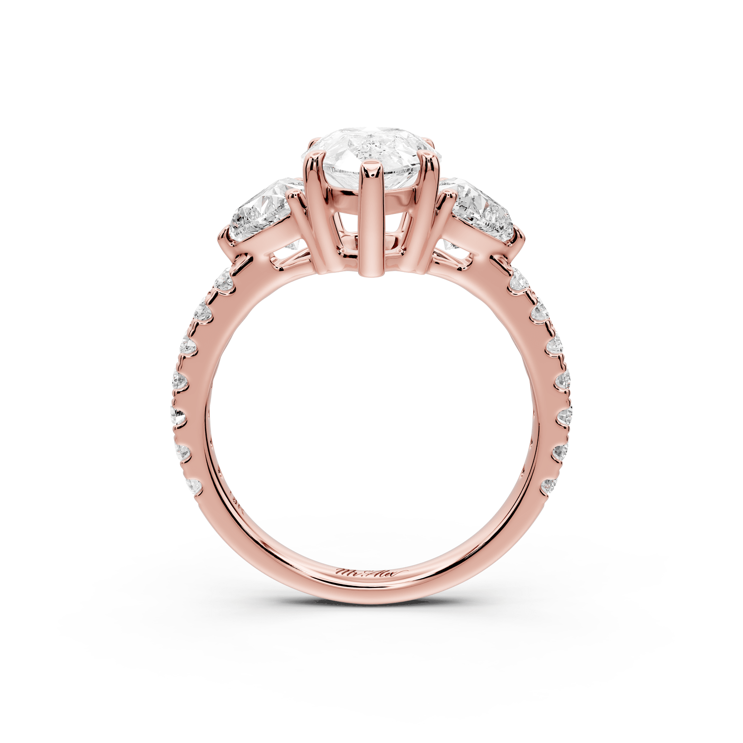Lily - 2ct Engagement Ring 18k rose gold - Mr. Alex Jewelry