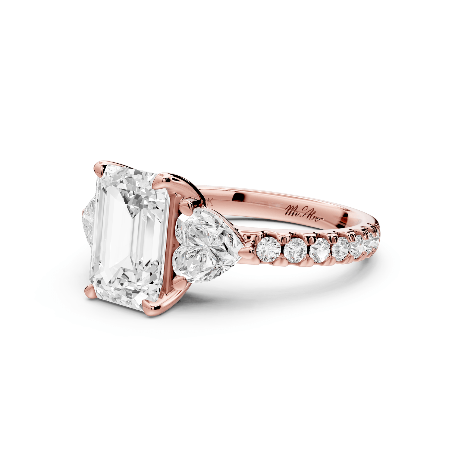 Lily - 2ct Engagement Ring 18k rose gold - Mr. Alex Jewelry