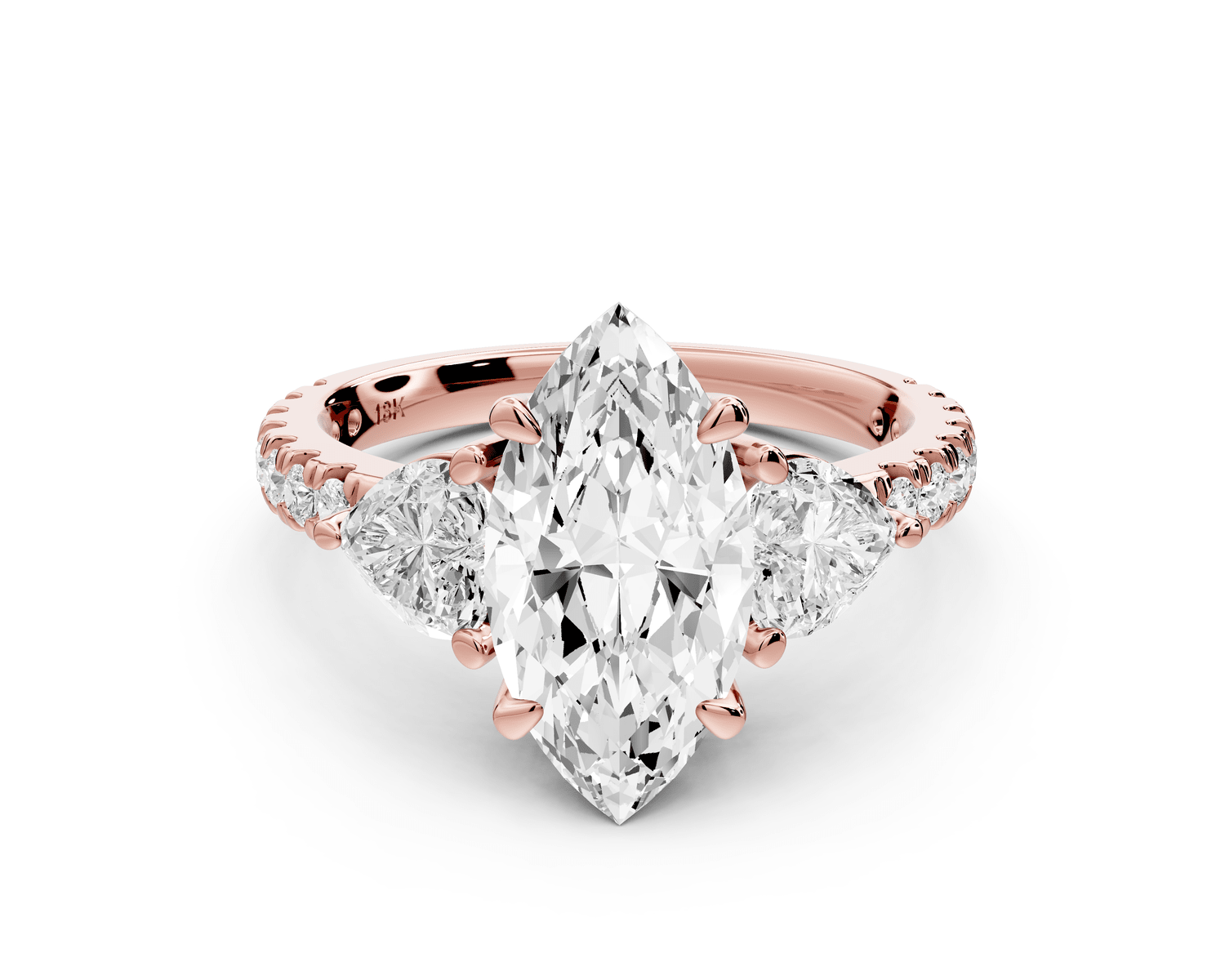 Lily - 2ct Engagement Ring 18k rose gold - Mr. Alex Jewelry