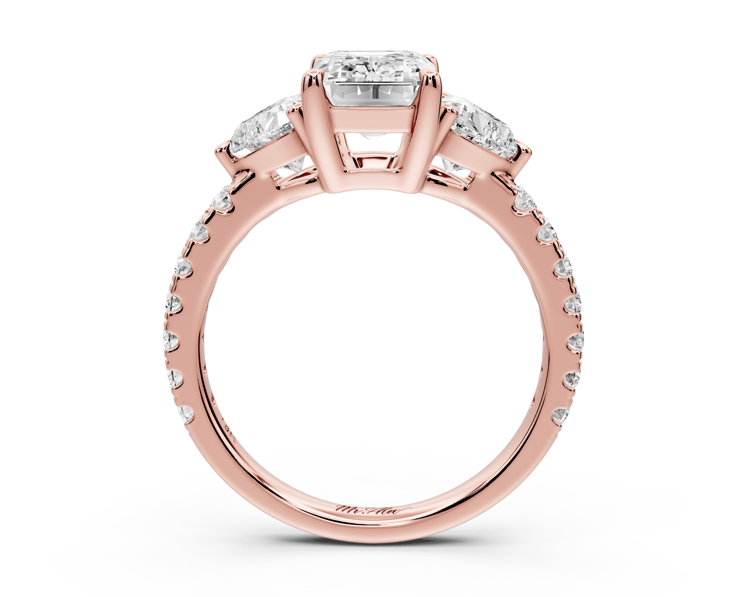 Lily - 2ct Engagement Ring 18k rose gold - Mr. Alex Jewelry