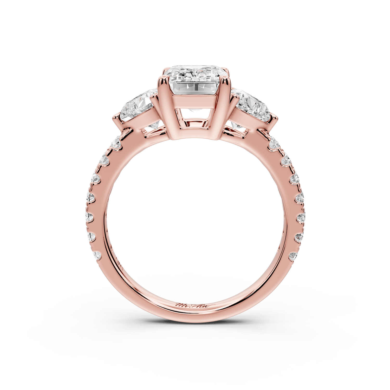 Lily - 2ct Engagement Ring 18k rose gold - Mr. Alex Jewelry