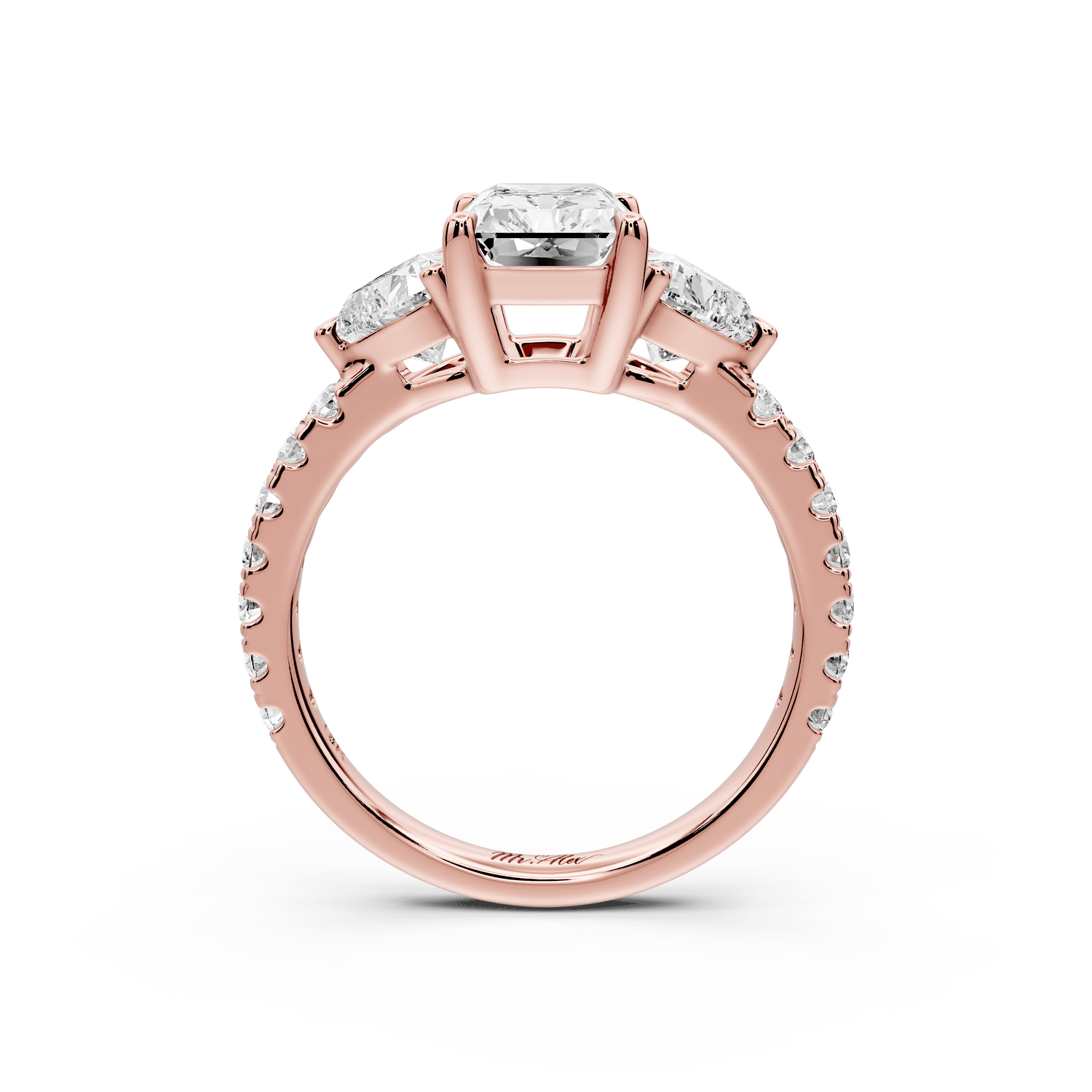 Lily - 2ct Engagement Ring 18k rose gold - Mr. Alex Jewelry